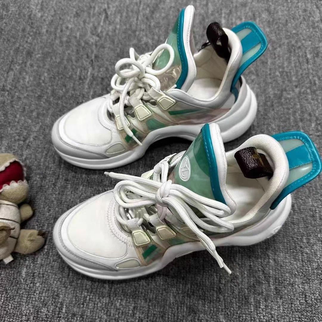 Louis Vuitton Louis Vuitton 98% New Jelly Green Dad Sneakers EU 36 Size US 5 / IT 35 - 1 Thumbnail