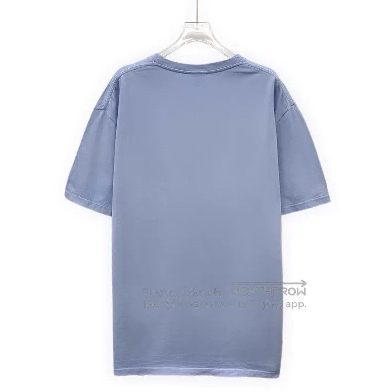 Loewe Loewe Blue Logo Embroidered Cotton Jersey Short Sleeve T-S Size US L / EU 52-54 / 3 - 2 Thumbnail