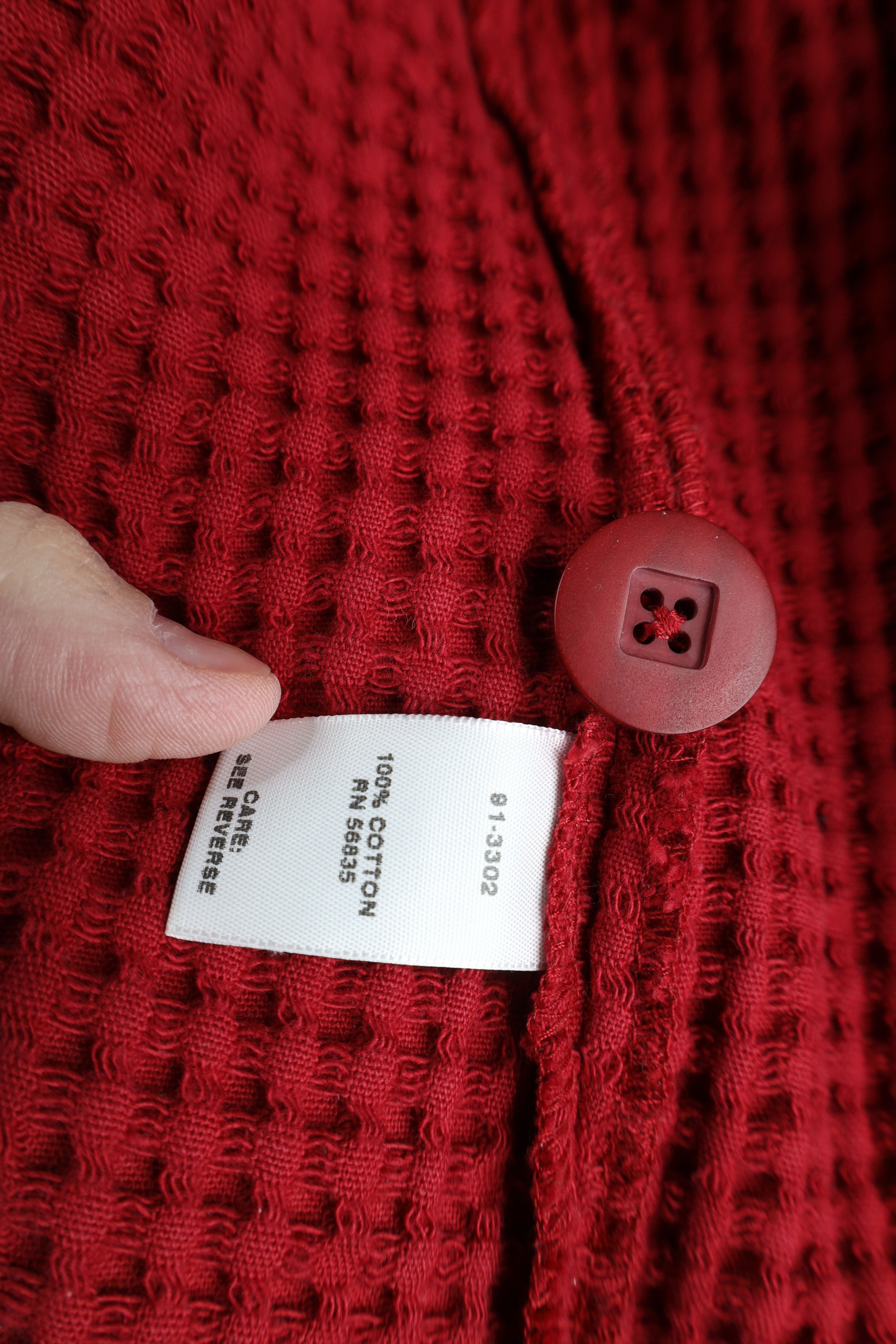 Cabelas × Vintage Vintage Cabelas Thermal Knit Button Sweater Blazer Jacket Size XL / US 12-14 / IT 48-50 - 11 Thumbnail
