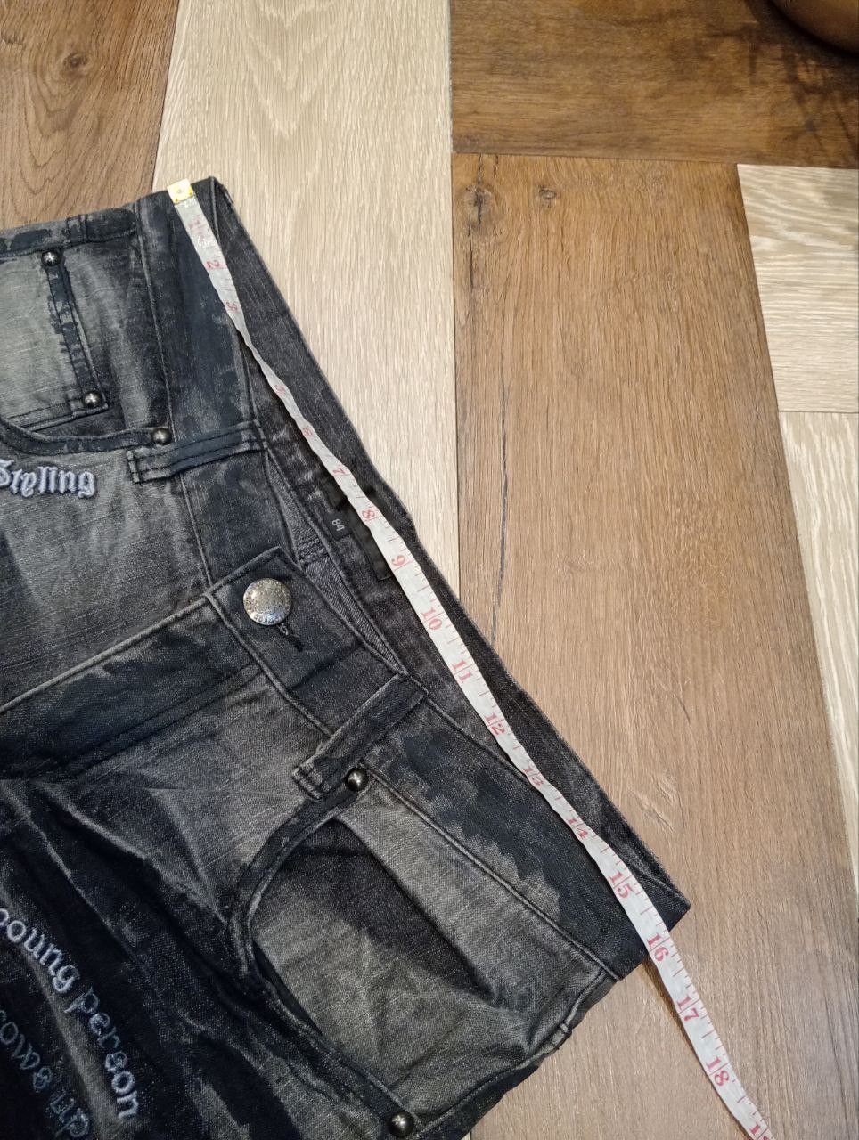 LOWBOX JAPANESE LOWBOX DISTRESSED LOOK FLARED PANTS - SIZE 84 Size US 32 / EU 48 - 12 Thumbnail