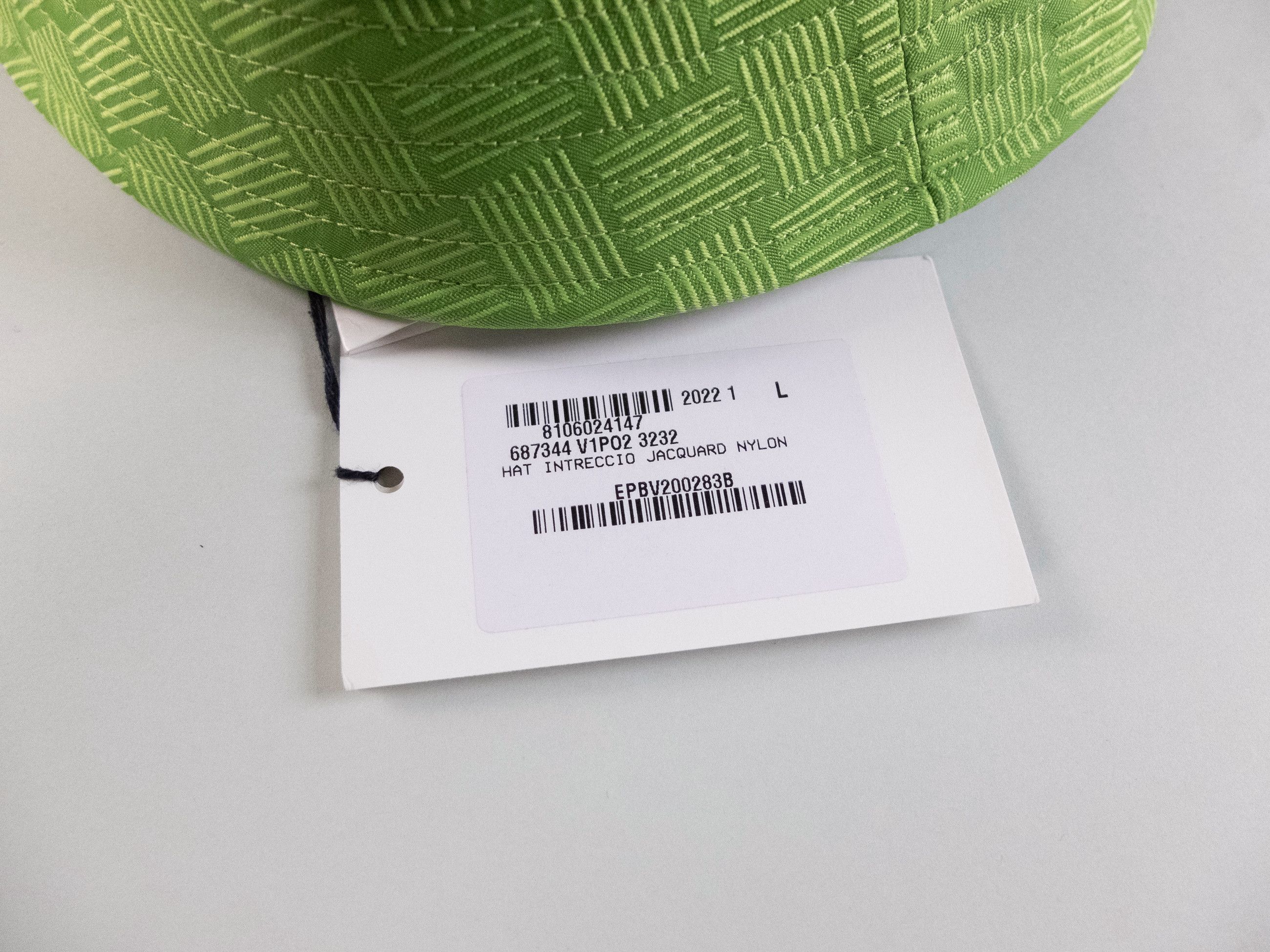 Bottega Veneta BOTTEGA VENETA intrecciato pattern green bucket hat Large q Size ONE SIZE - 6 Thumbnail