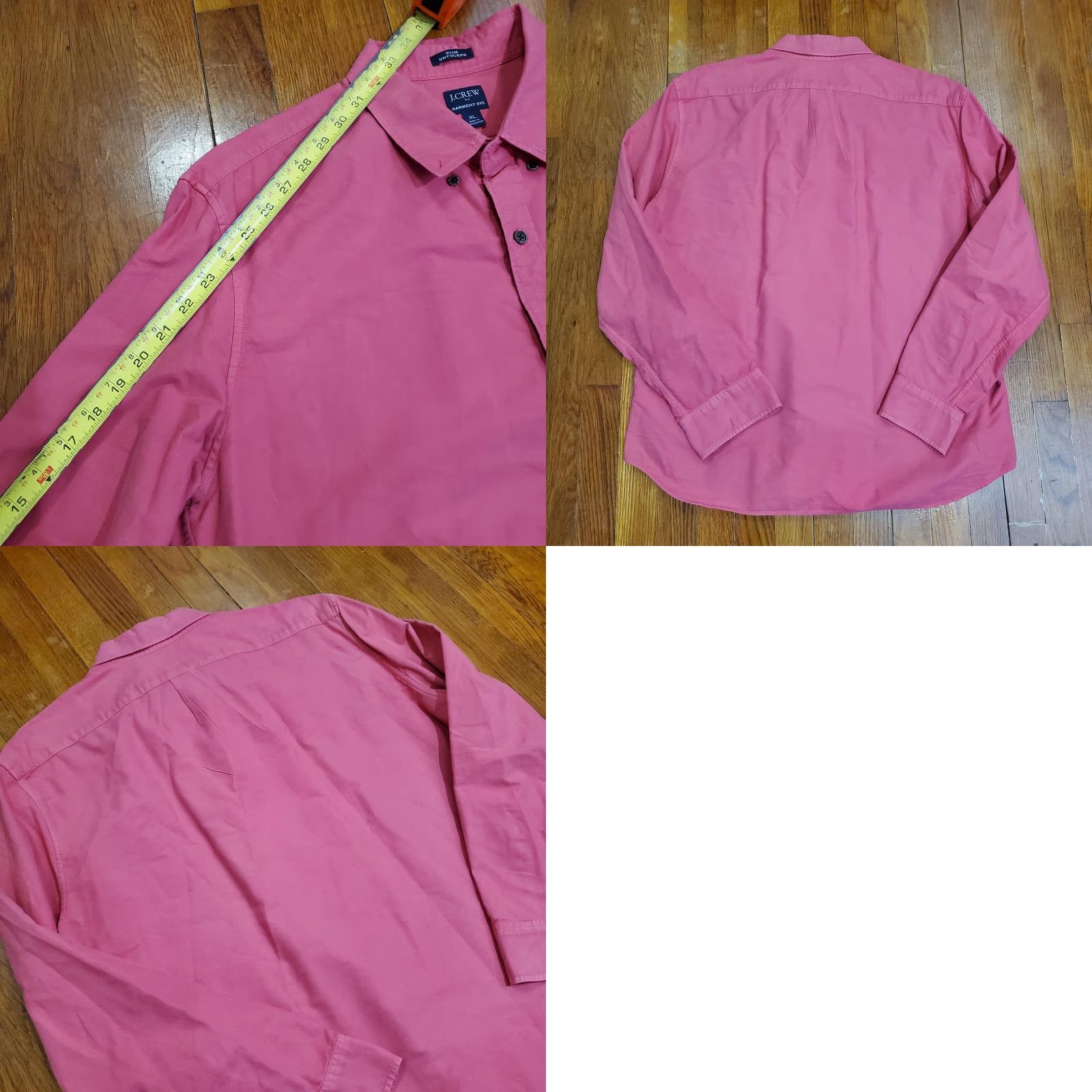 J.Crew J.Crew Shirt Mens XL Pink Garment Dye Slim Untucked Button Front Long Sleeve Size US XL / EU 56 / 4 - 8 Thumbnail