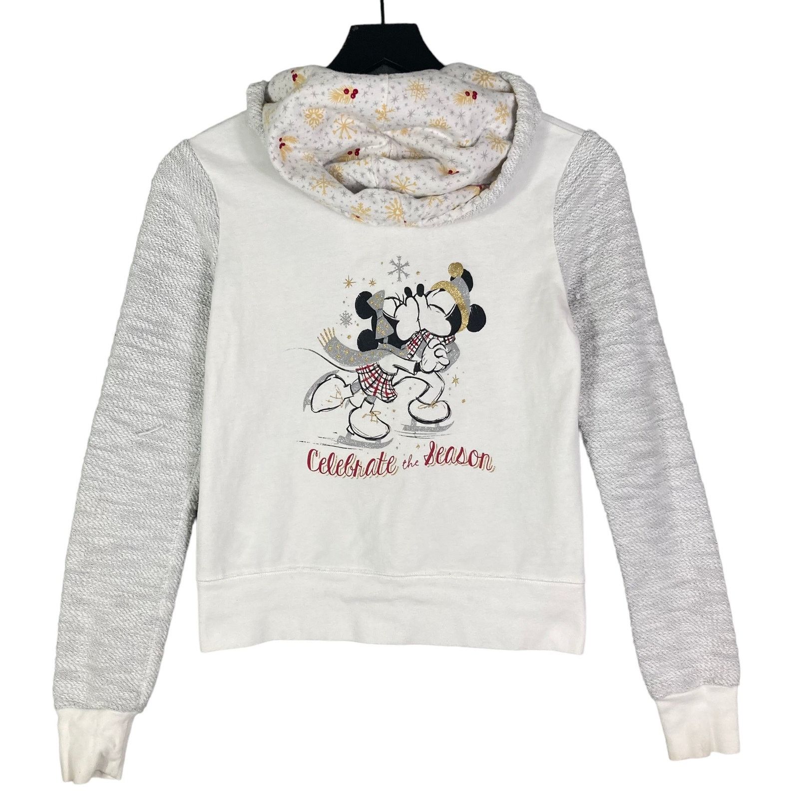 Disney Disney Parks Christmas Kids XS Zip Hoodie White Mickey Size XS / US 0-2 / IT 36-38 - 1 Thumbnail