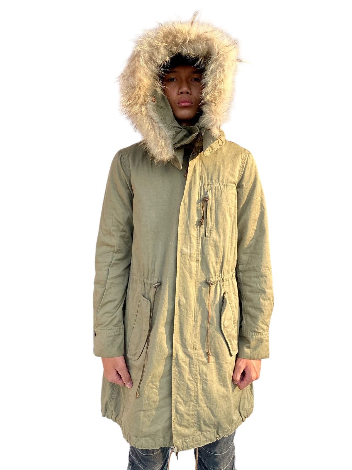 If Six Was Nine 2000s Panaji by GOA - Fur Hoodie Apocalypse Style Jacket Size US M / EU 48-50 / 2 - 2 Thumbnail
