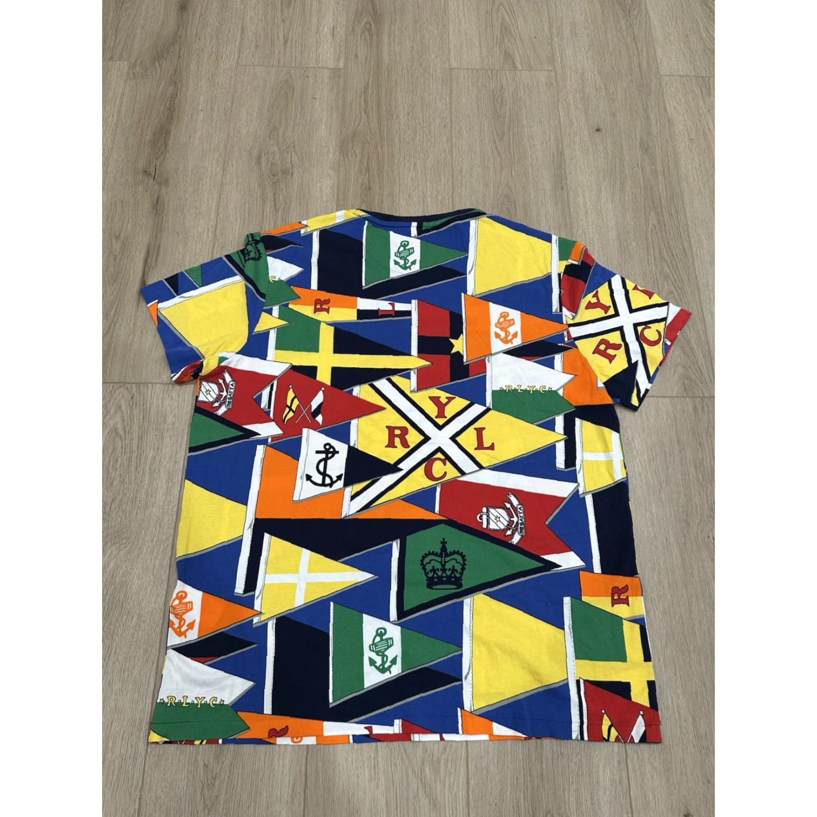 Polo Ralph Lauren Mens Polo Ralph Lauren RLYC Flag Print Yacht Club Shirt XL Size US XL / EU 56 / 4 - 7 Thumbnail