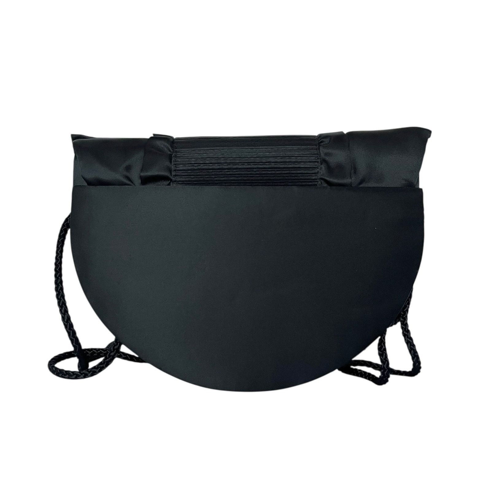 Vintage Timmy Woods Beverly Hills Collection Black Satin Evening Bag Size ONE SIZE - 3 Thumbnail