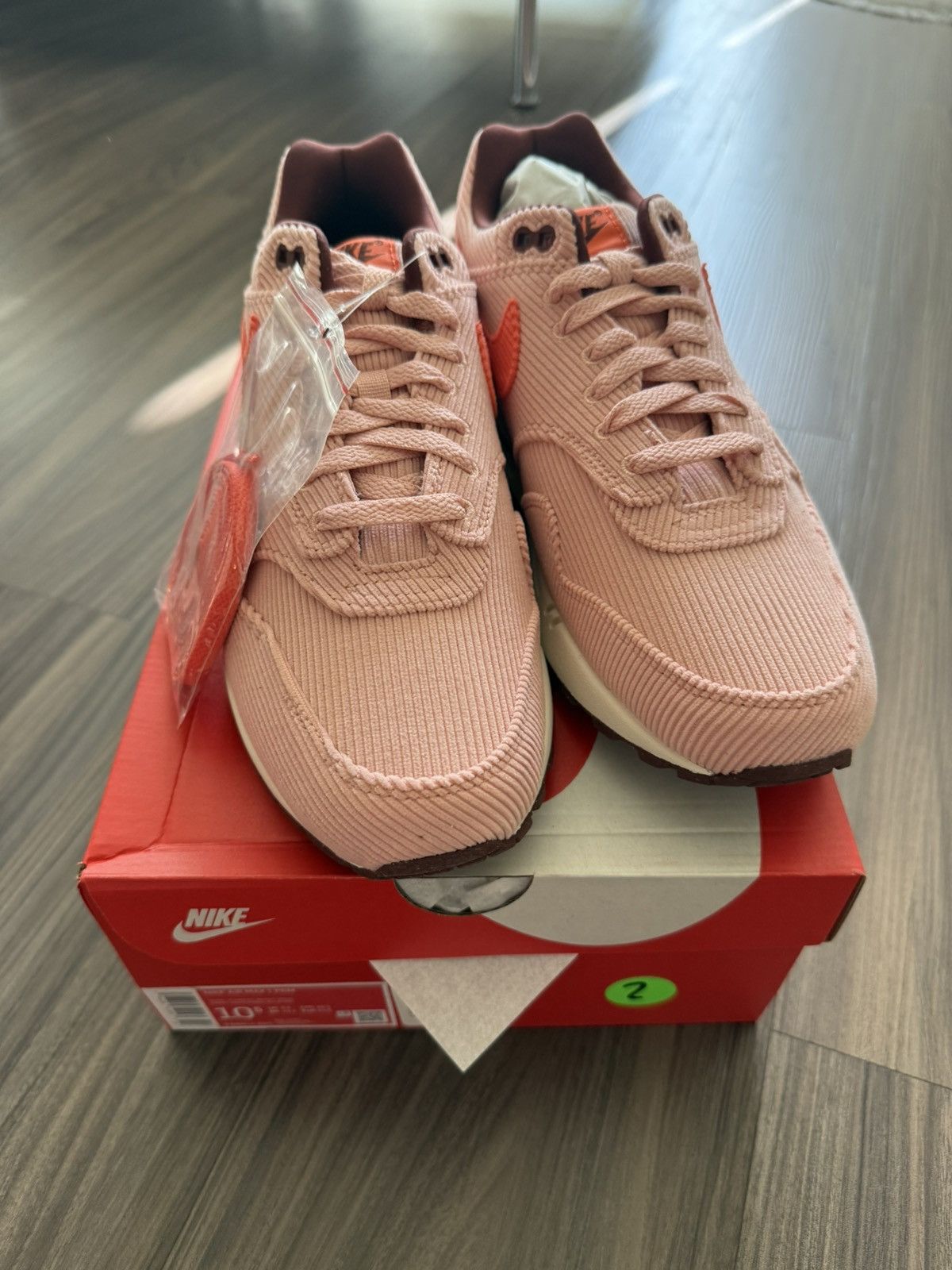Nike Nike Air Max 1 PRM Coral Stardust Corduroy Men’s 10.5 Size US 10.5 / EU 43-44 - 1 Thumbnail
