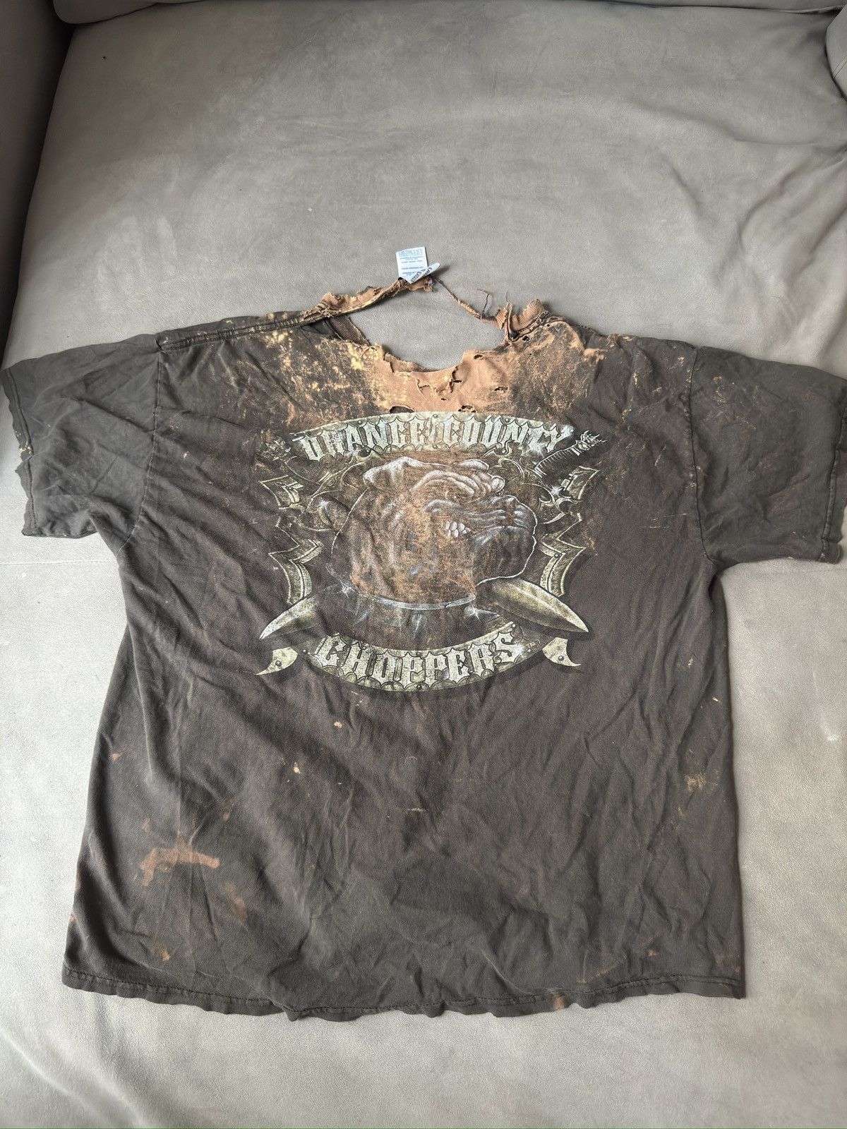 Vintage Vintage Distressed Graphic Tee Size US XL / EU 56 / 4 - 4 Thumbnail