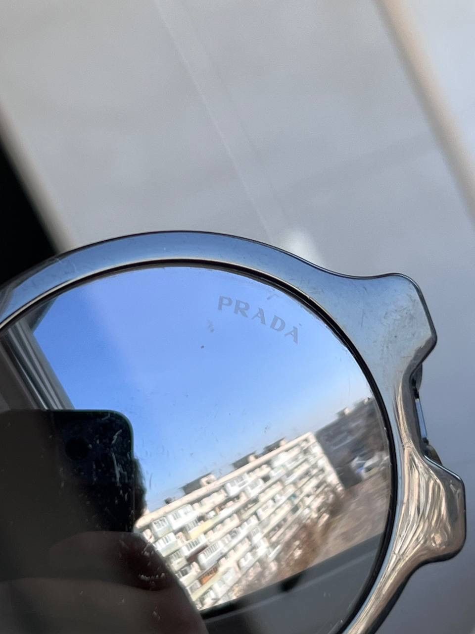 Prada Vintage Prada Sunglasses Black Eyewear's SPR 13U Avant-garde Size ONE SIZE - 10 Thumbnail
