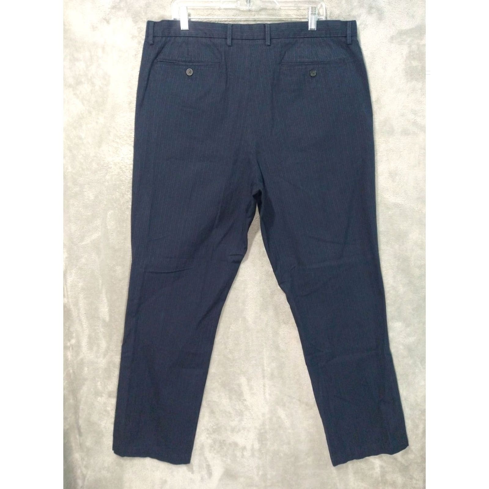Banana Republic Banana Republic Pants Mens 38x32 Blue Striped Chino Kentfield Flat Front Cotton Size US 38 / EU 54 - 2 Thumbnail