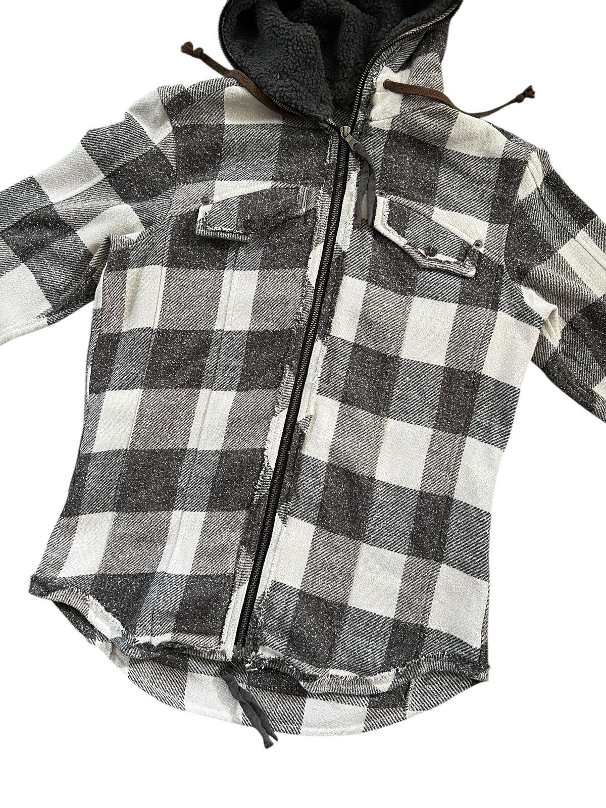 PPFM PPFM Plaid Full Zipper Hooded Jacket Size US M / EU 48-50 / 2 - 10 Thumbnail