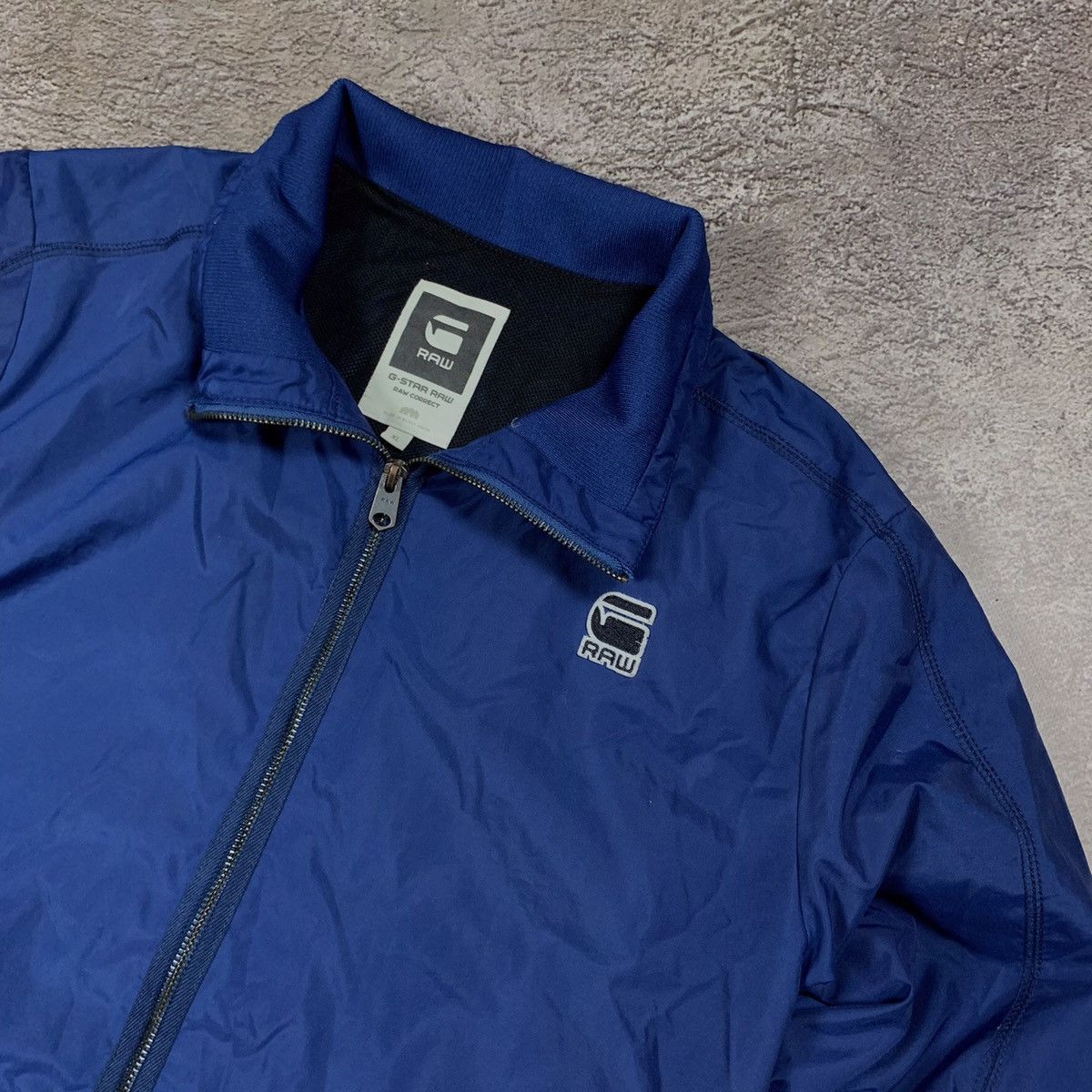 Vintage Vintage 90s G-Star Bomber Jacket Streetwear Skate Blue XL Size US XL / EU 56 / 4 - 2 Thumbnail