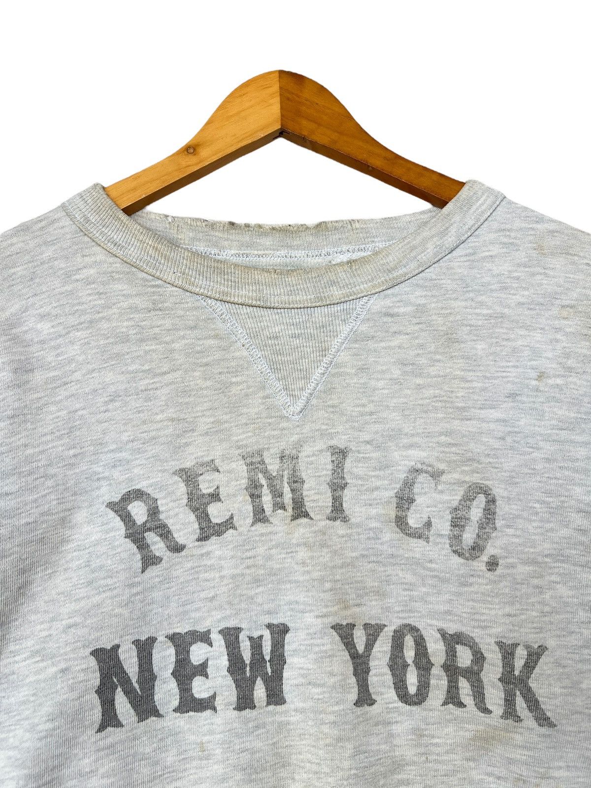 Vintage 80s New York Spellout Distressed Sweatshirt