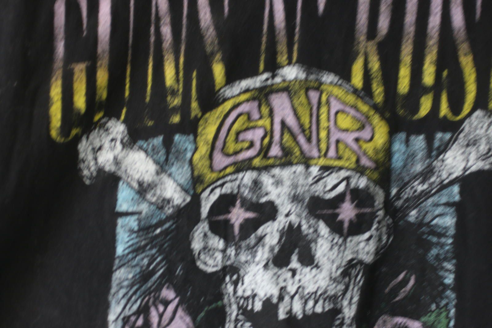 Guns N' Roses Guns N Roses 1988 Tour Skull Tee Black bLACK T-SHIRT Size ONE SIZE - 4 Thumbnail