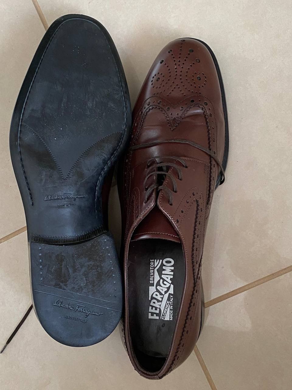 Salvatore Ferragamo Leather Dress Shoes Size US 10 / EU 43 - 6 Thumbnail