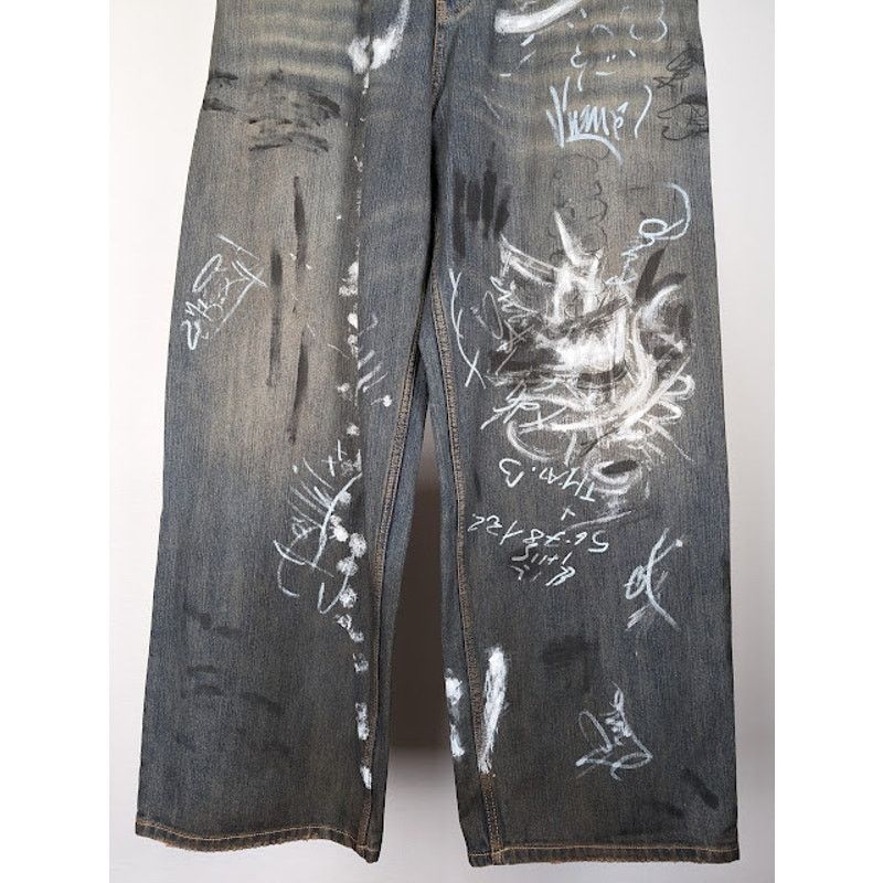 Balenciaga o1rshd1 Q:2 / Baggy Pants / Jeans in Light Blue Size US 34 / EU 50 - 3 Thumbnail