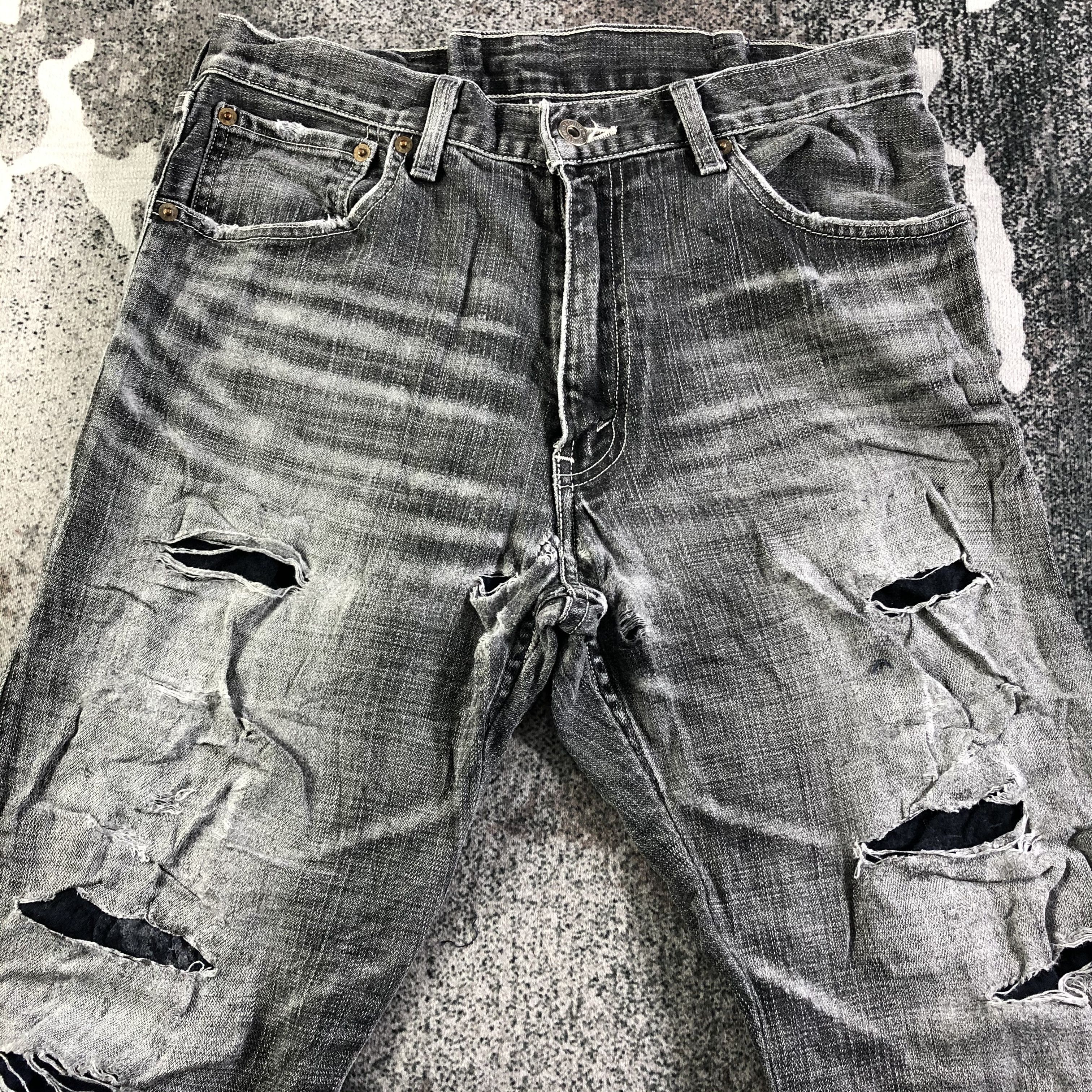 Levi's Vintage Levis 503 Jeans Ripped Denim KJ3056 Size US 31 - 3 Thumbnail