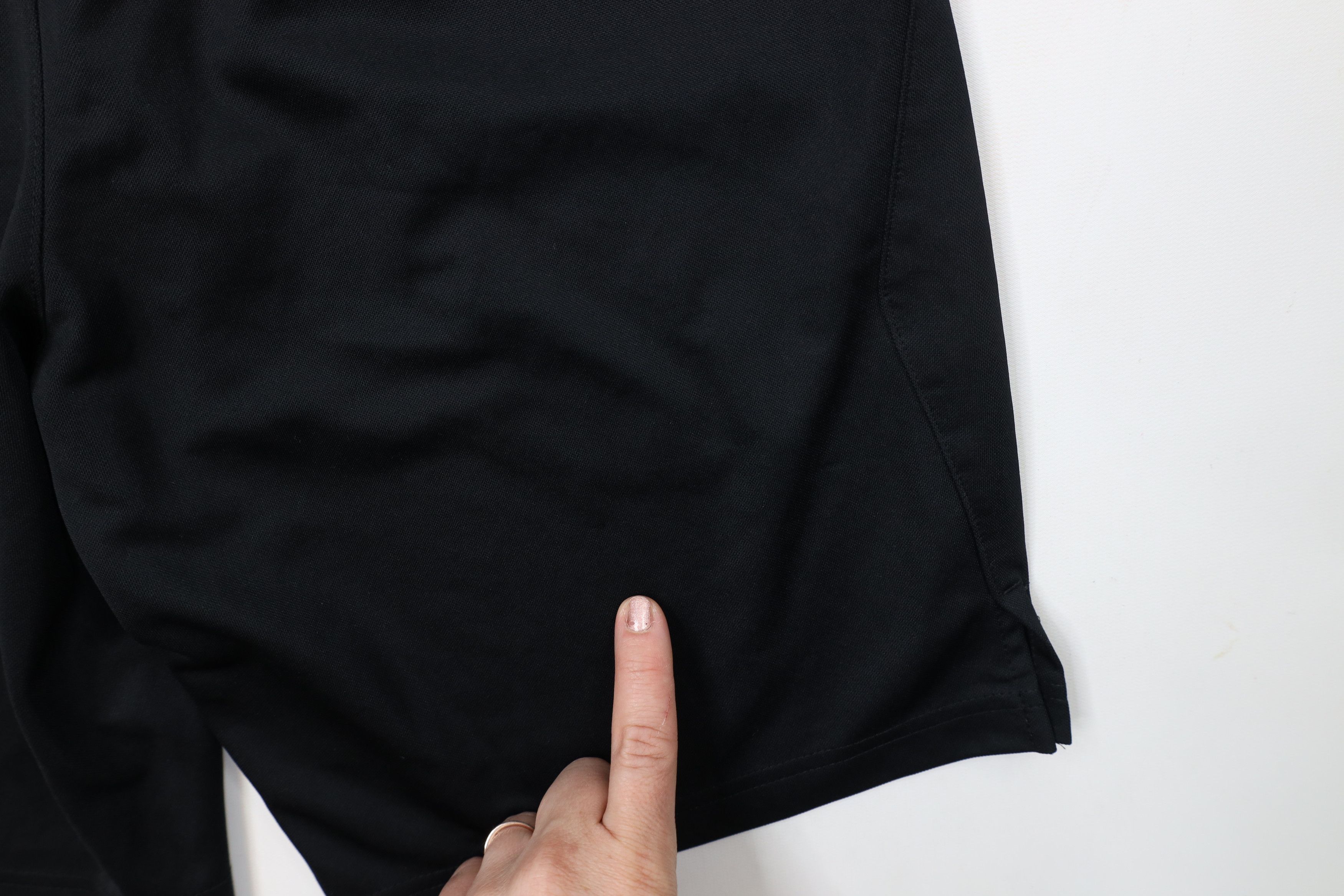 Nike × Vintage Vintage Y2K Nike Above Knee Big Swoosh Gym Shorts Black Size US 30 / EU 46 - 12 Thumbnail