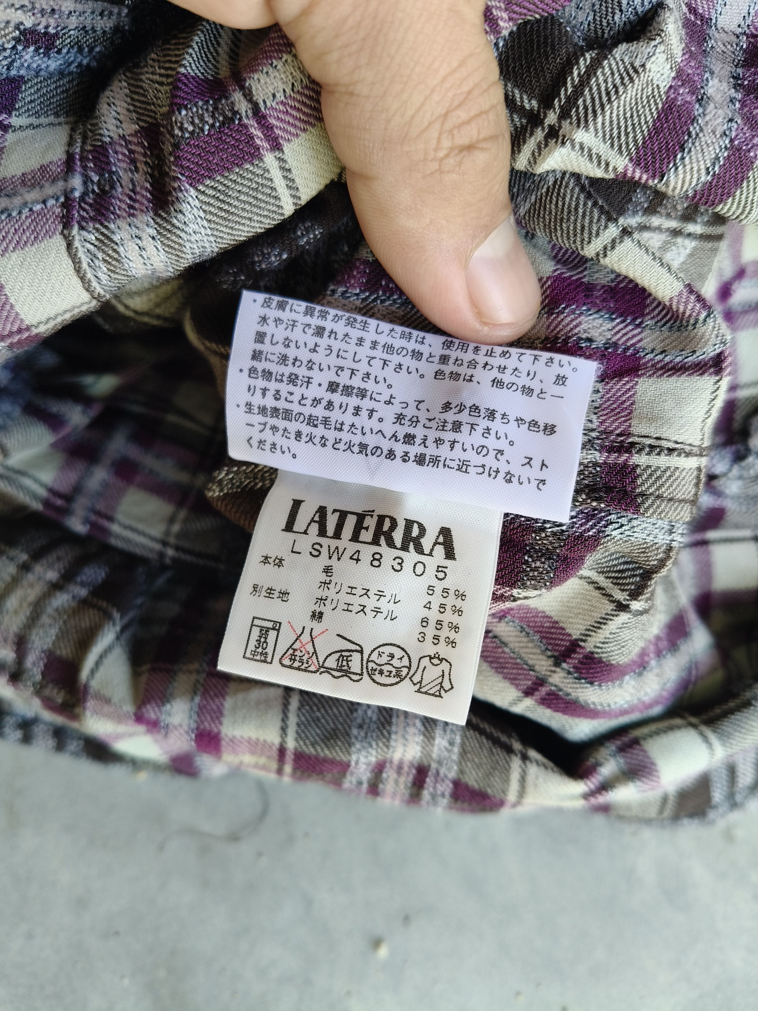 Japanese Brand LATĒRRA Flannel wool Button up Size S / US 4 / IT 40 - 9 Thumbnail