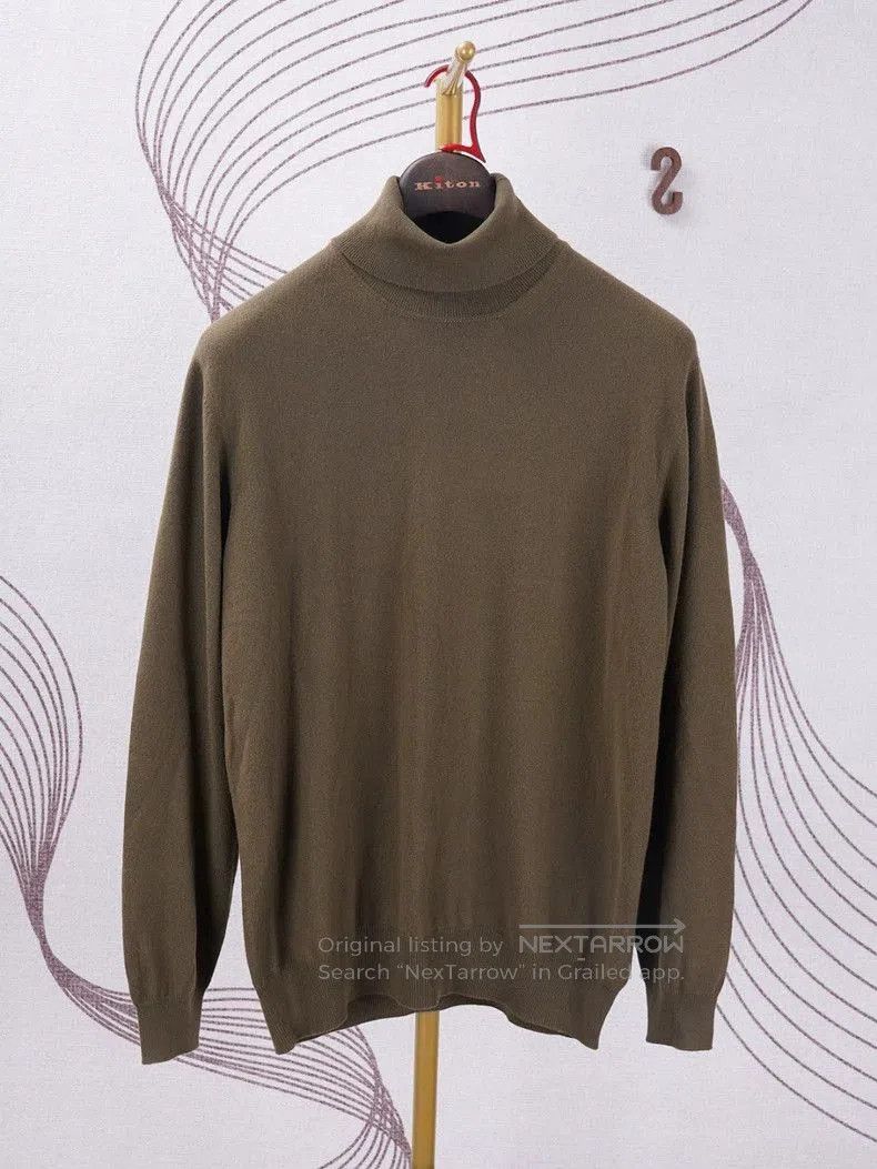 Loro Piana Men's High-Neck Cashmere Sweater.