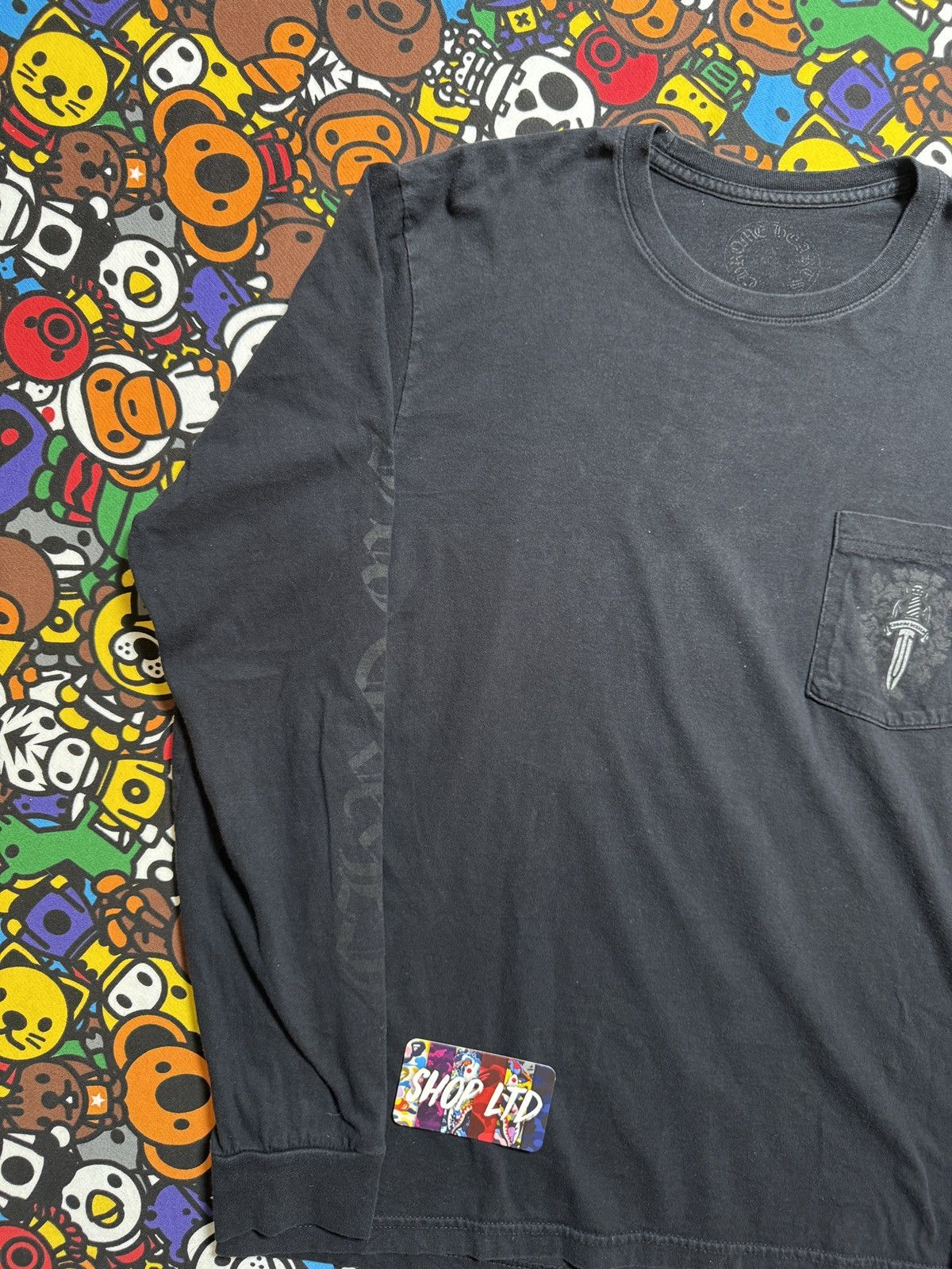 Chrome Hearts Chrome Hearts Black Dagger Logo Long Sleeve Tee Size US L / EU 52-54 / 3 - 6 Thumbnail