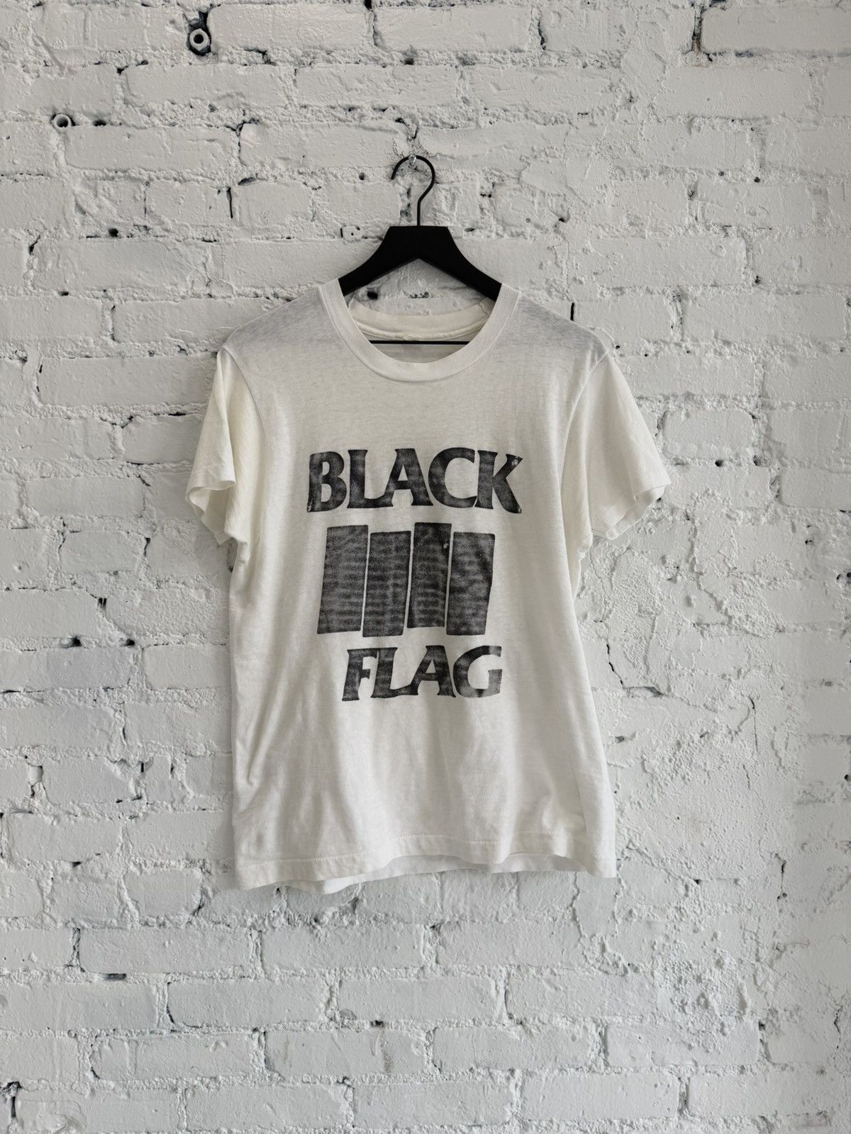Vintage 1980s BLACK FLAG ‘BARS’ TEE Size US M / EU 48-50 / 2 - 1 Thumbnail