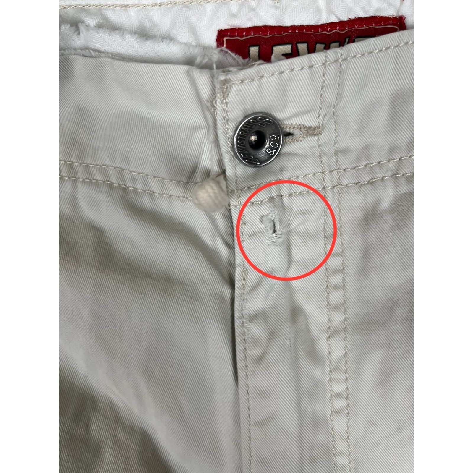 Levi's Levi’s Cargo Shorts Size 42 Beige Y2K Baggy Skater Grunge Size US 42 / EU 58 - 4 Thumbnail