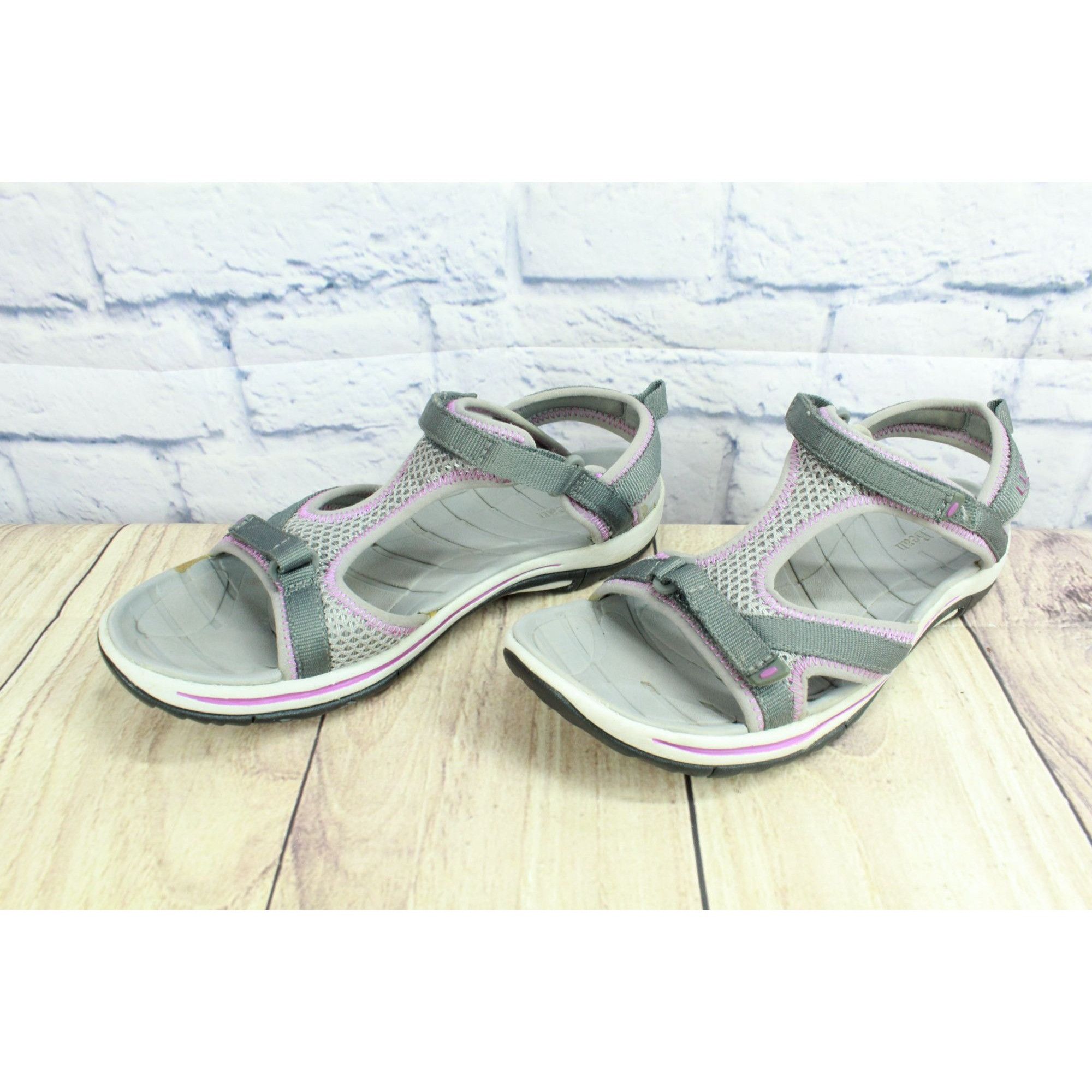 L.L. Bean LL Bean Nylon Hook & Loop Adjustable Strap Sports Sandals Size US 7 / IT 37 - 2 Thumbnail