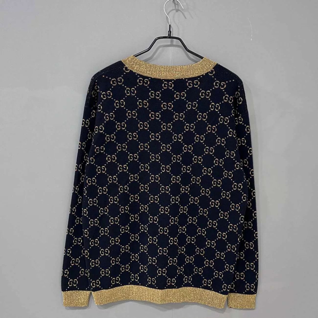 Gucci Gucci GG all over print gold thread cardigan S Size S / US 4 / IT 40 - 3 Thumbnail