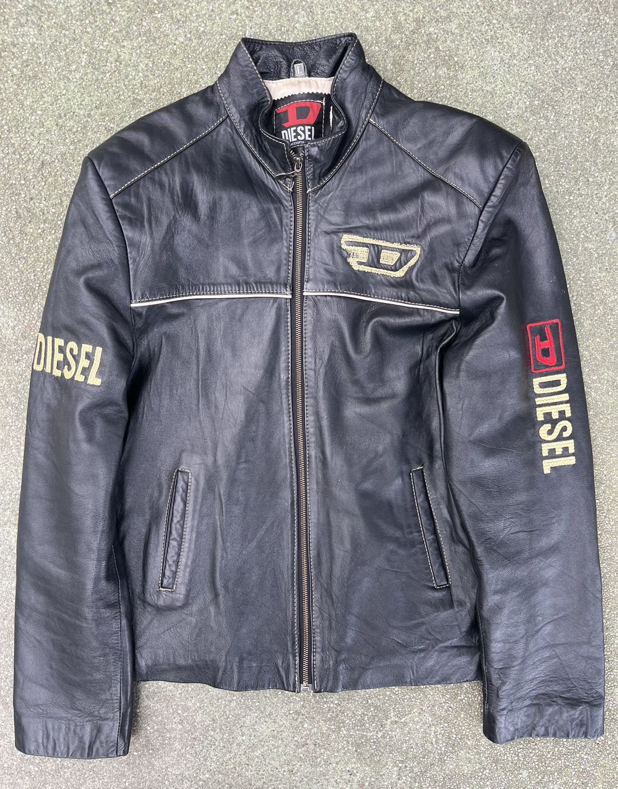 Diesel Diesel logo leather jacket Size US L / EU 52-54 / 3 - 1 Thumbnail