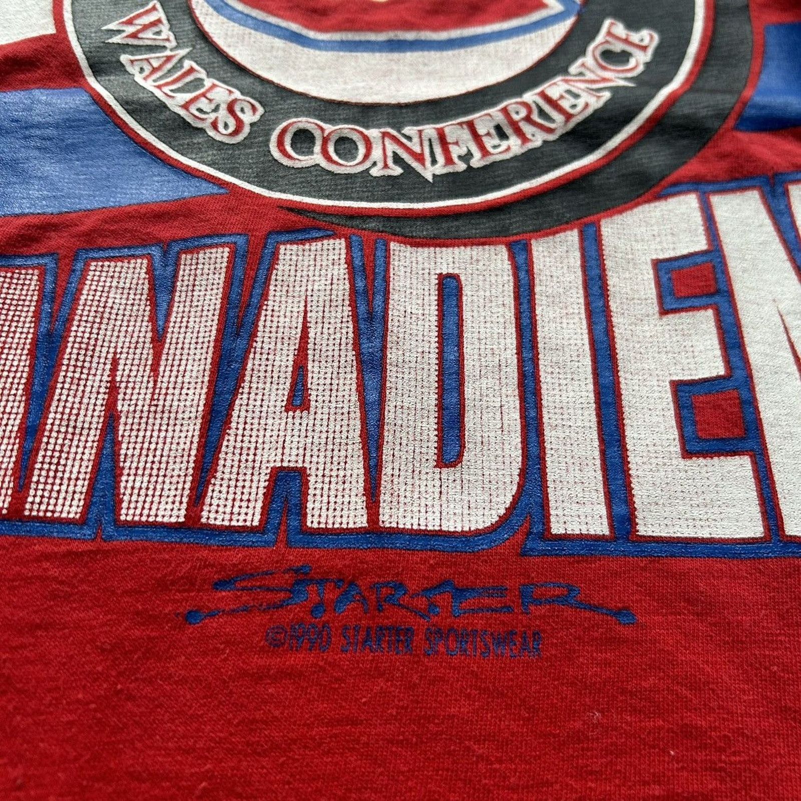 NHL × Starter × Vintage Vintage 90s Montreal Canadien NHL Starter T Shirt XL Rare Size US XL / EU 56 / 4 - 5 Thumbnail