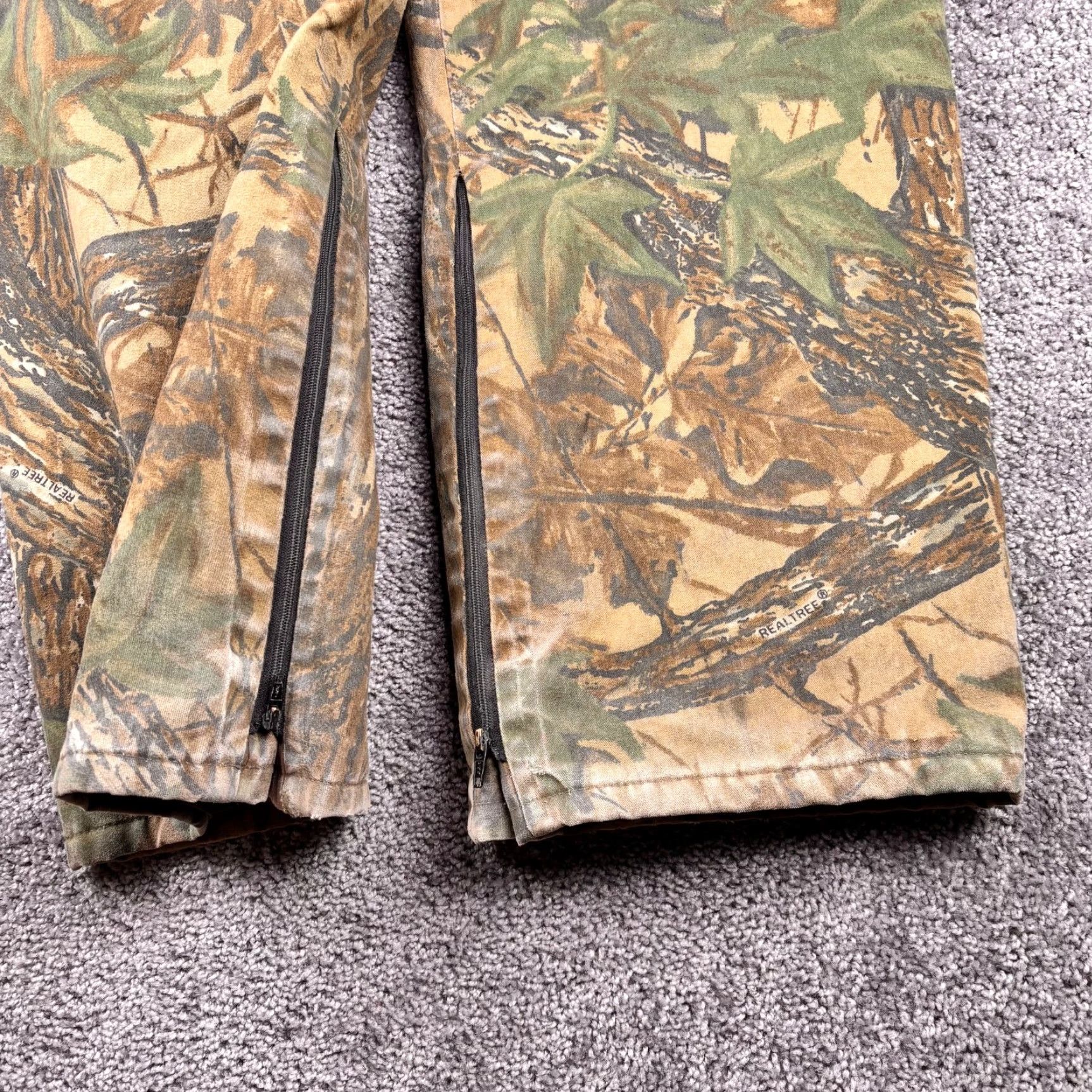 Realtree VINTAGE Hunting Pants Mens L 36-38 Realtree Camo Insulated Gore-Tex 10X Made USA Size US 33 - 2 Thumbnail