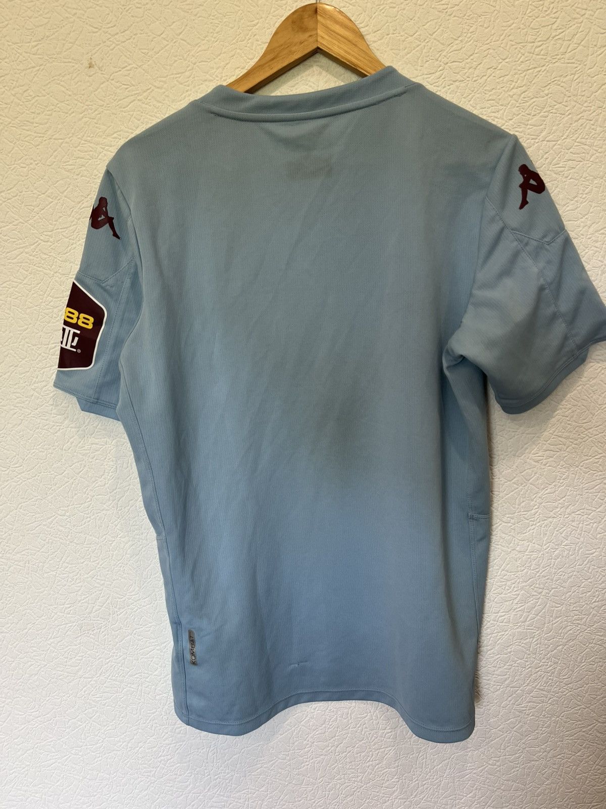 Kappa Aston Villa Kappa 2019/2020 Away Kit Soccer Jersey Football Size US L / EU 52-54 / 3 - 7 Thumbnail
