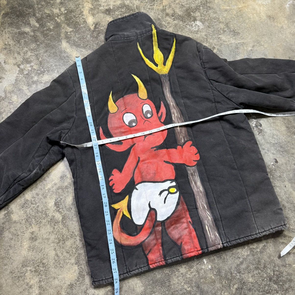 Vintage vintage custom devil carhartt style zip up jacket Size US L / EU 52-54 / 3 - 7 Thumbnail
