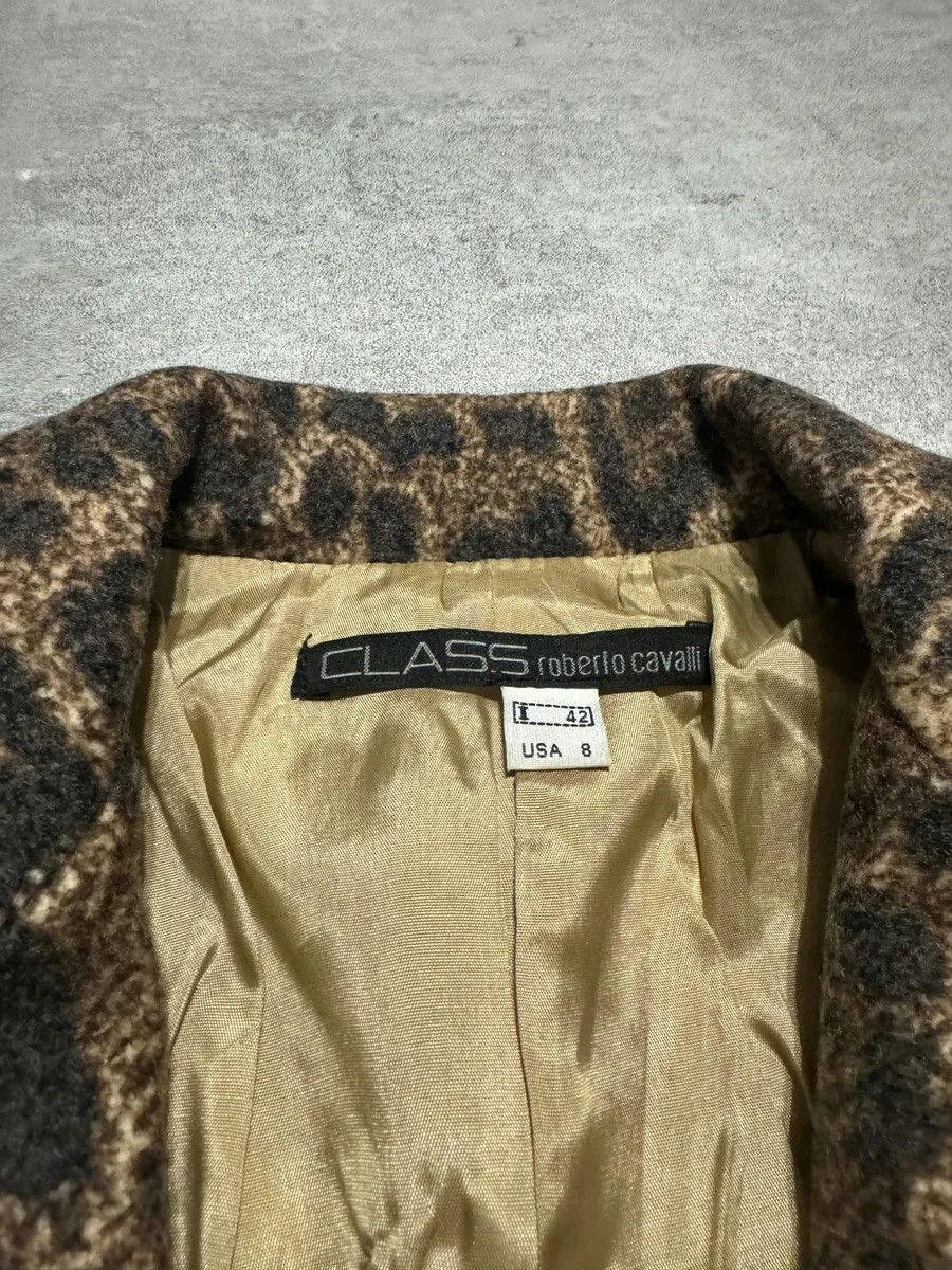 Roberto Cavalli AW2002 Roberto Cavalli Leopard Print Beige Wool Trench Coat Size XS / US 0-2 / IT 36-38 - 6 Thumbnail