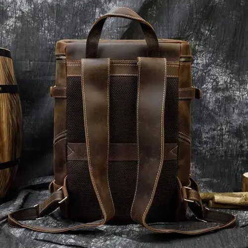 Divide The Youth Leather Men's Travel Backpack Size ONE SIZE - 4 Thumbnail