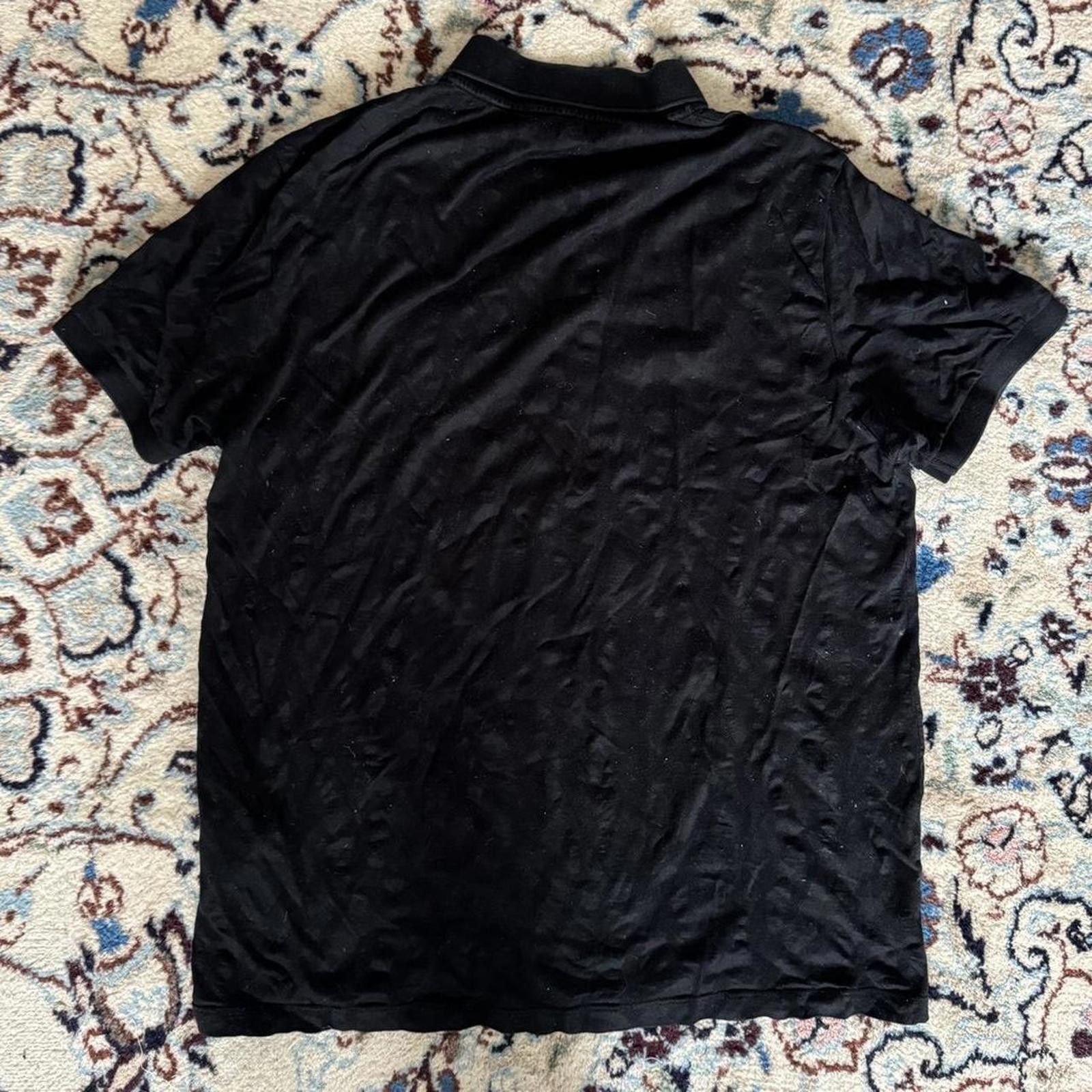 Versace Black on Black cheetah print Versace Polo shirt Size US M / EU 48-50 / 2 - 5 Thumbnail