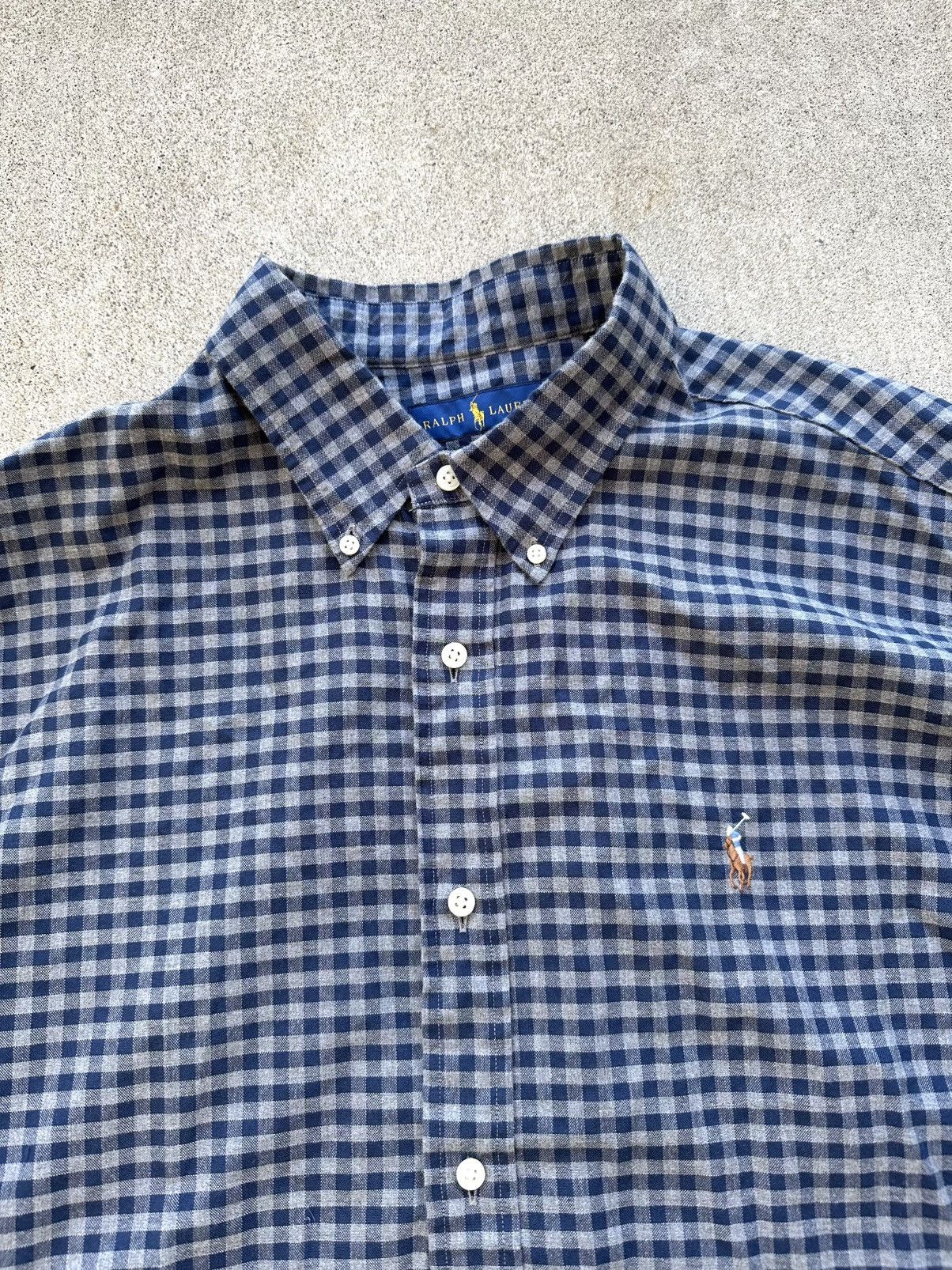 Polo Ralph Lauren Polo Ralph Lauren Gingham Shirt Xl Flesh Rider Button Up Size US XL / EU 56 / 4 - 2 Thumbnail