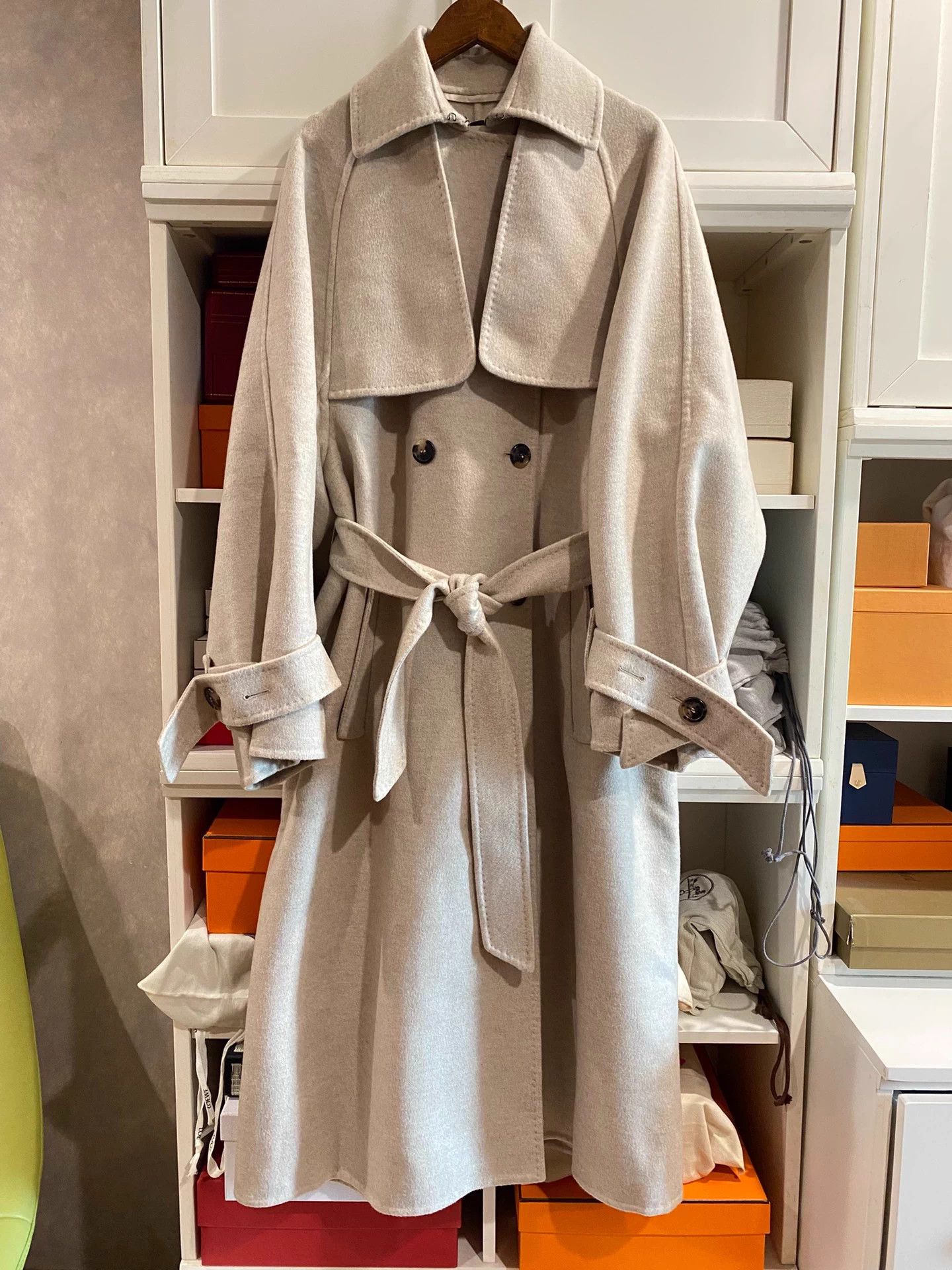 Max Mara Max Mara Atelier Black Label Cashmere Statement Coat 34 Size XS / US 0-2 / IT 36-38 - 1 Thumbnail