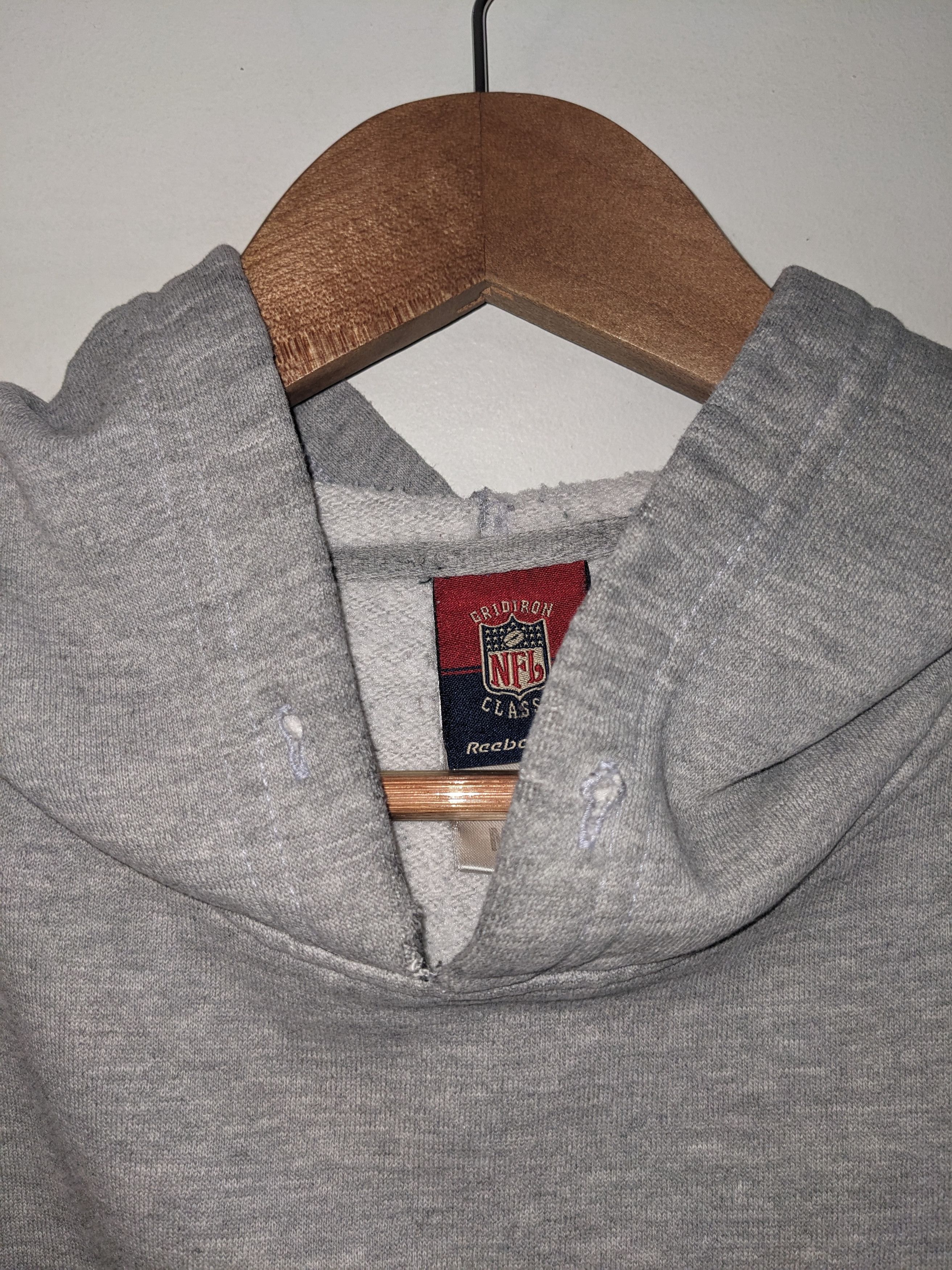 NFL × Vintage Vintage Y2K New York Jets NFL Football Gray Medium Hoodie Size US M / EU 48-50 / 2 - 9 Thumbnail