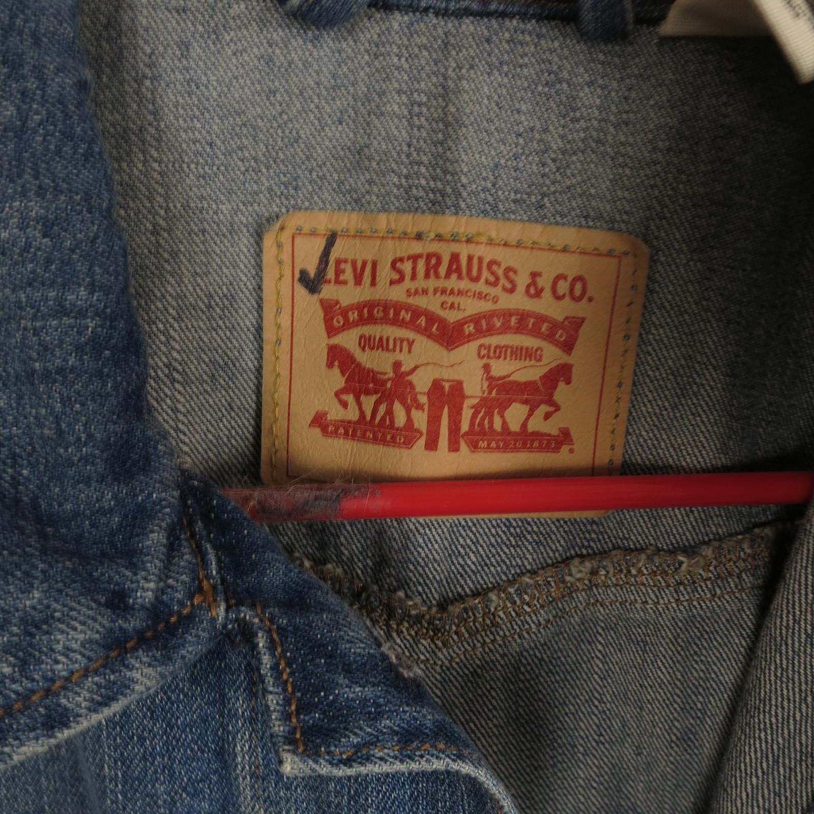 Other Levi’s Trucker Jean Jacket Womens Large Size L / US 10 / IT 46 - 2 Thumbnail