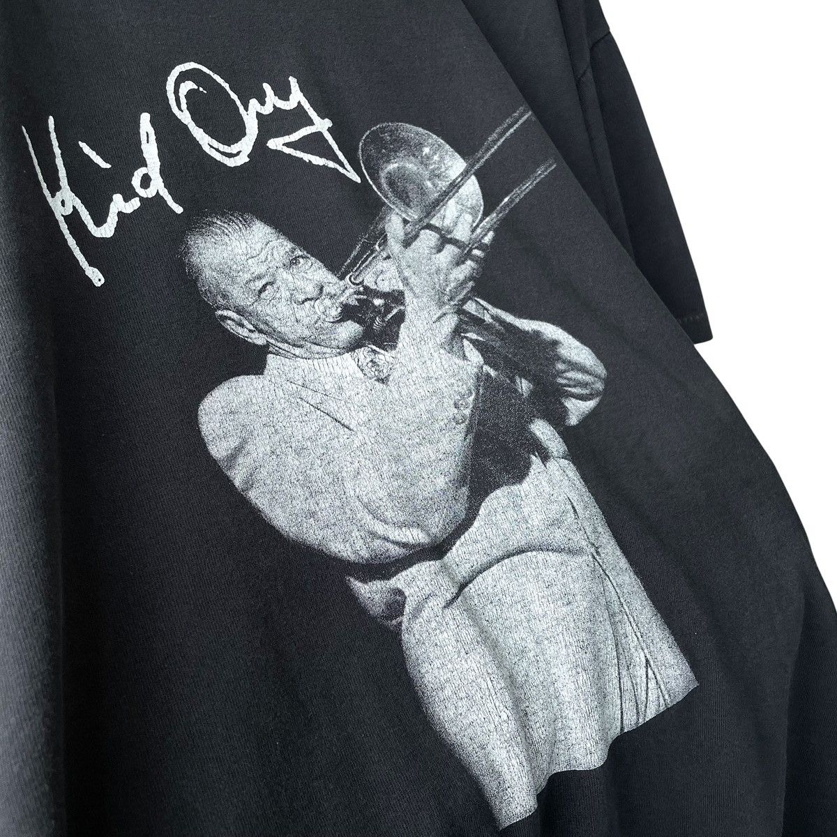 Vintage RARE! Edward Kid Ory Vintage 1990s Jazz Blues Photo Tee Size US XL / EU 56 / 4 - 4 Thumbnail