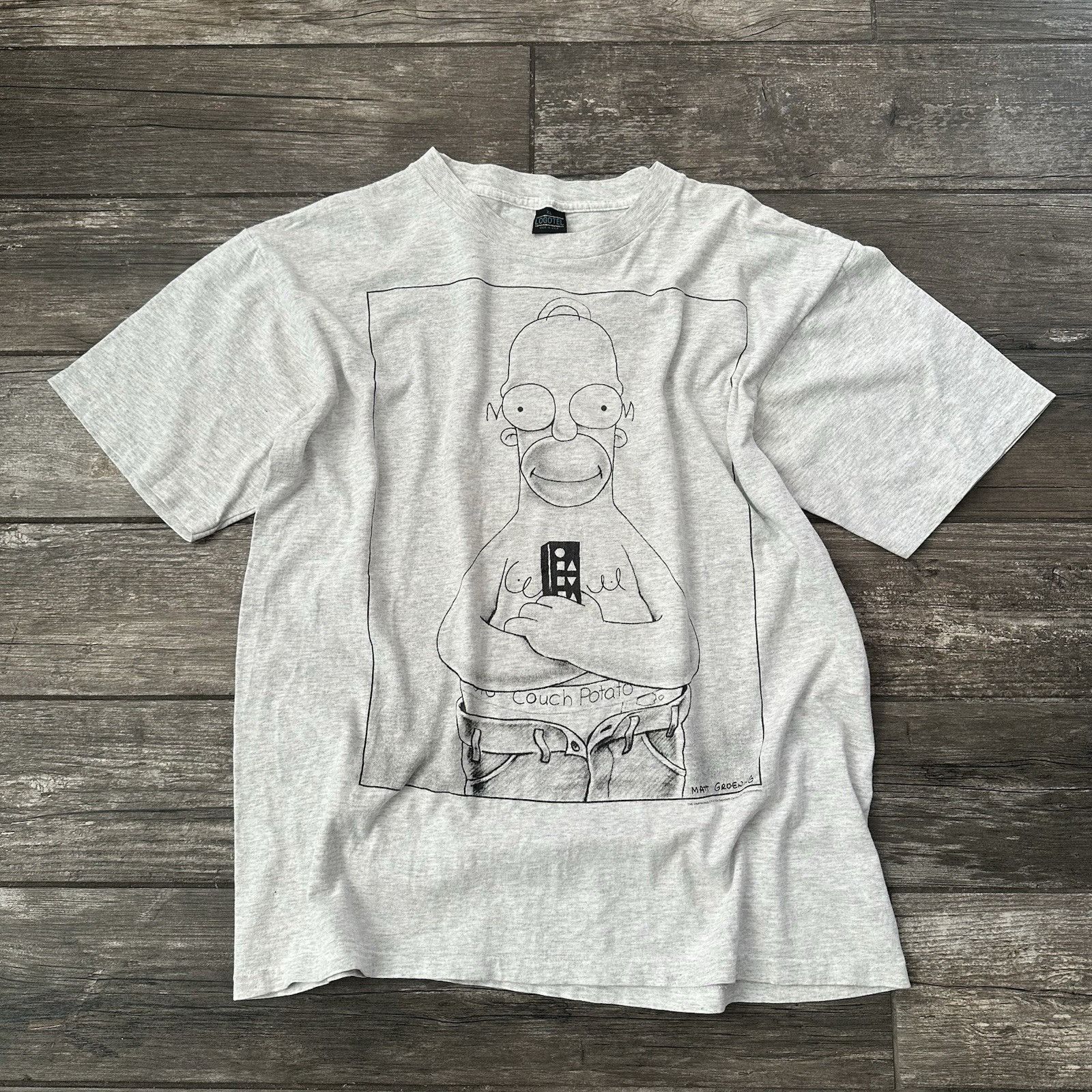The Simpsons VTG 1994 THE SIMPSONS HOMER CARTOON COUCH POTATO COMIC T-SHI Size US XL / EU 56 / 4 - 1 Thumbnail