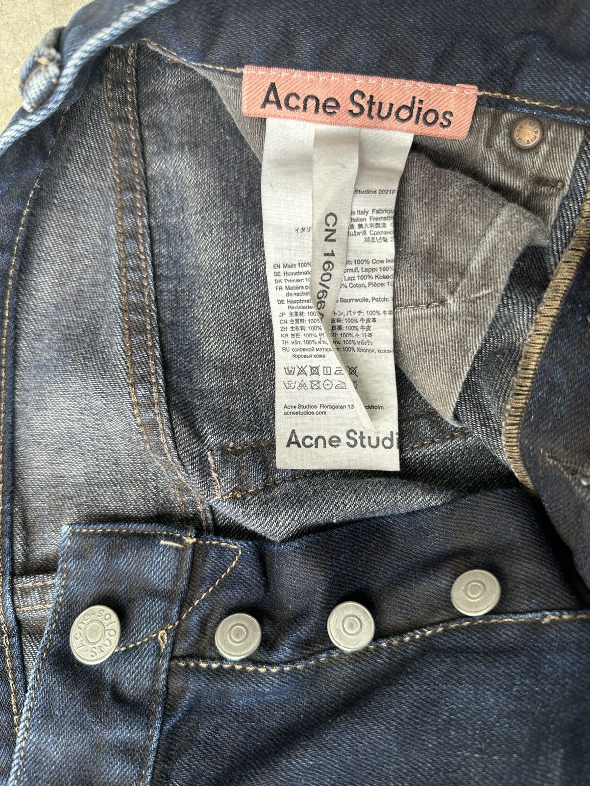Acne Studios Acne Studios 2021 Mud Wash Jeans 26/30 Size US 26 / EU 42 - 4 Thumbnail