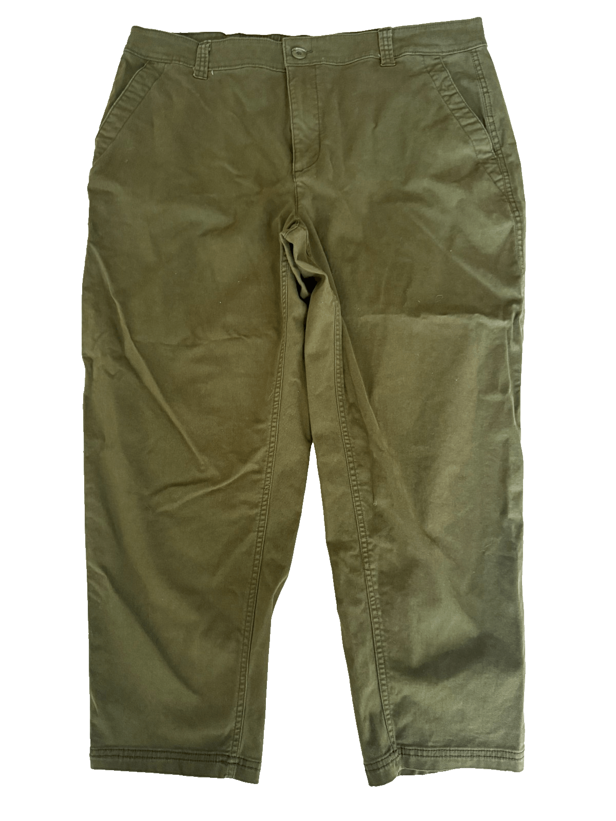 Old Navy Old Navy Womens XL Green OG Chinos Baggy Pants High Rise Ca Size 30" / US 8 / IT 44 - 2 Thumbnail