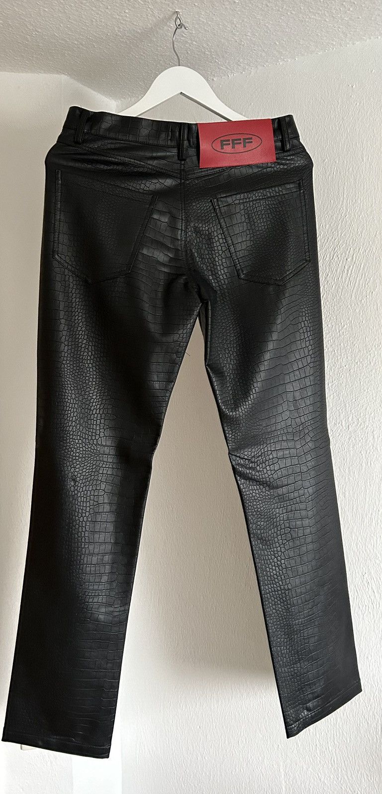 Japanese Brand A Few Good Kids Crocodile Snake Skin Print Leather Pants Size US 30 / EU 46 - 8 Thumbnail