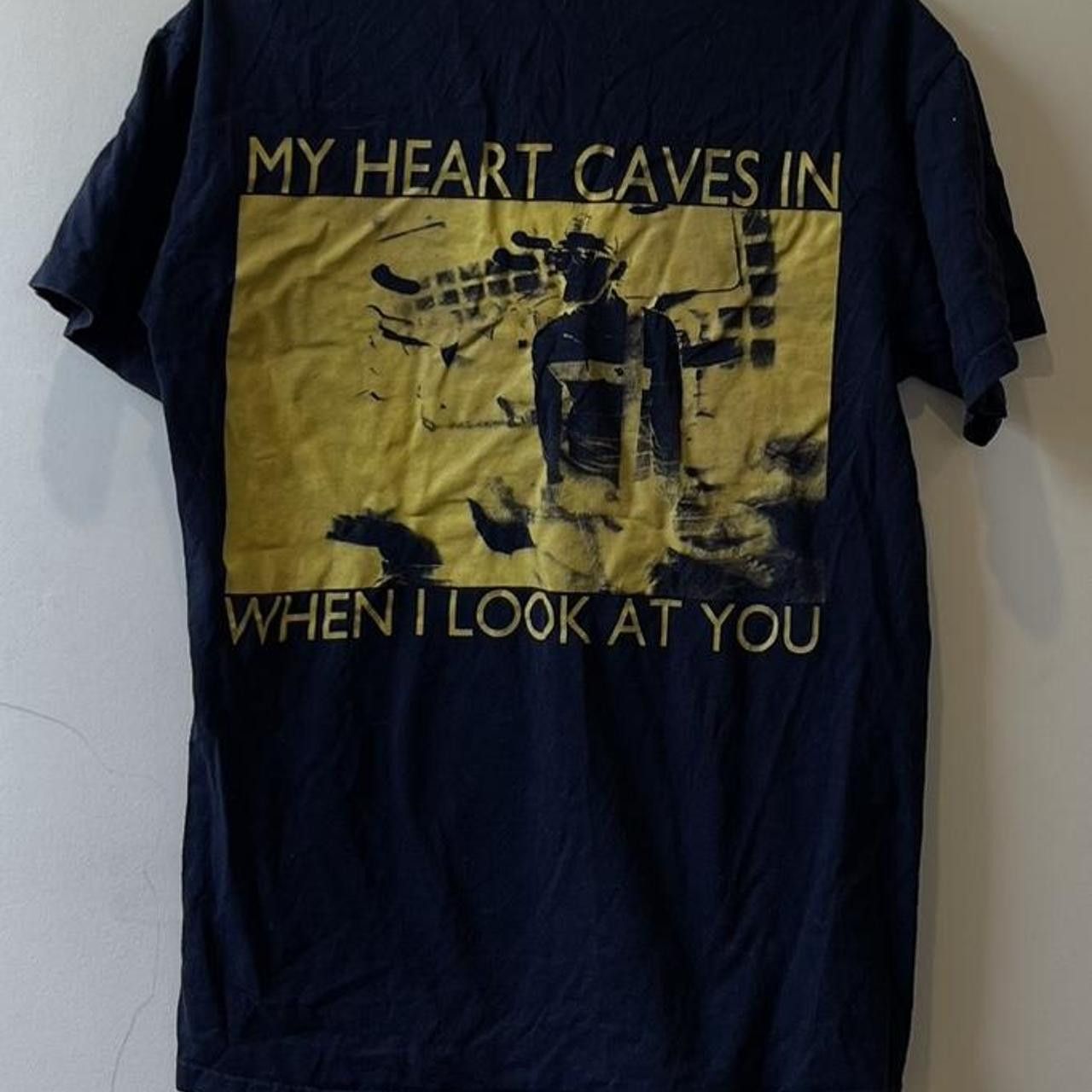 Gildan RARE AF Man Overboard deep navy cotton tee-shirt Size US M / EU 48-50 / 2 - 4 Thumbnail