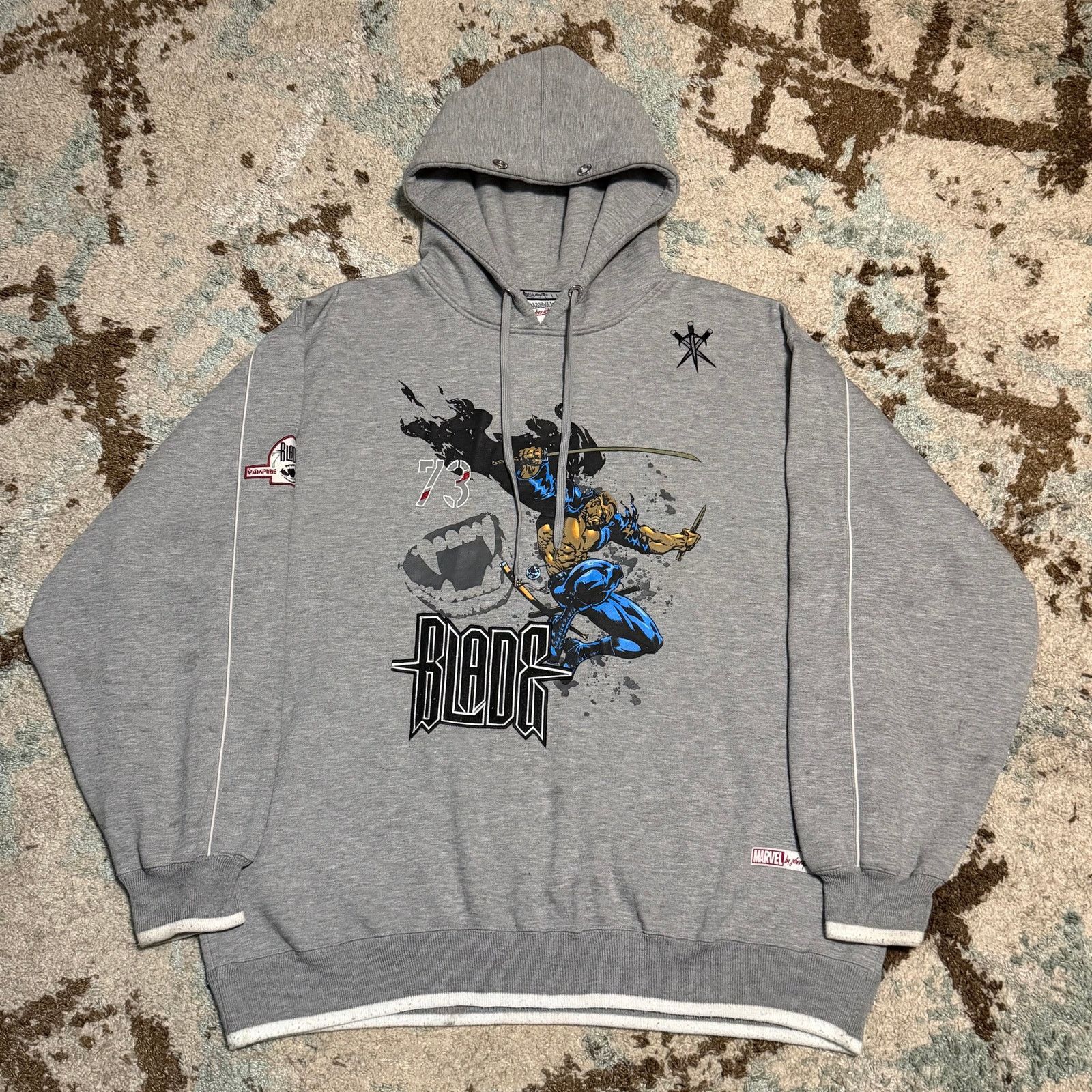 Vintage Johnny Blaze x Marvel Blade Hoodie XL Vampire Hunter