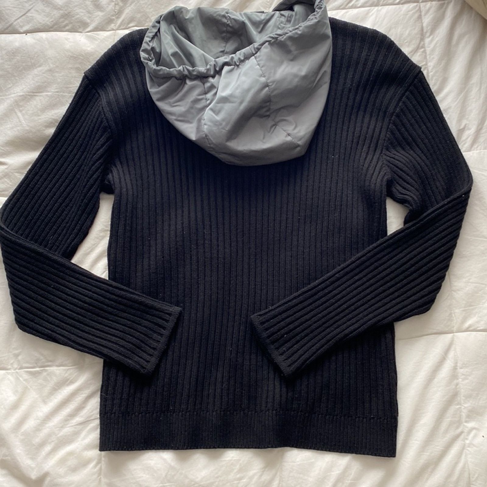 Versace Versace Jeans Couture Zip Up Ribbed Sweater with Hood Size US M / EU 48-50 / 2 - 2 Thumbnail