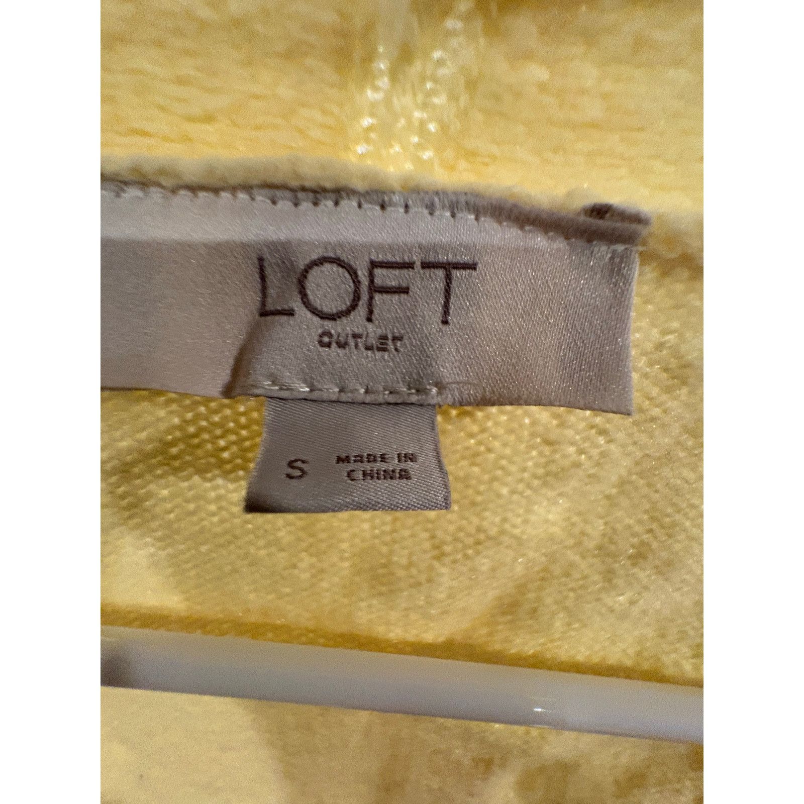 Loft LOFT Outlet Women’s Small Yellow Cardigan Long Sleeve Size S / US 4 / IT 40 - 3 Thumbnail
